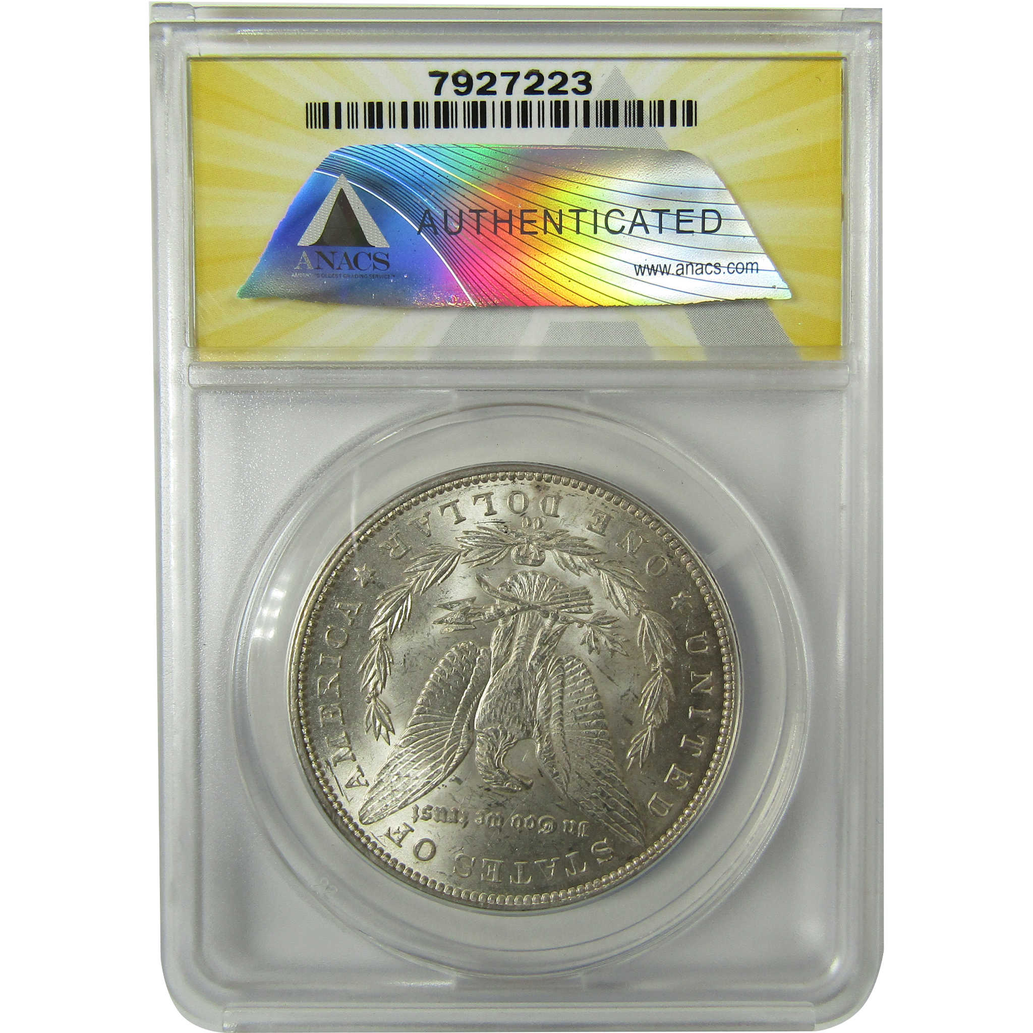 1891 CC Morgan Silver Dollar MS 61 ANACS Uncirculated SKU:I28461