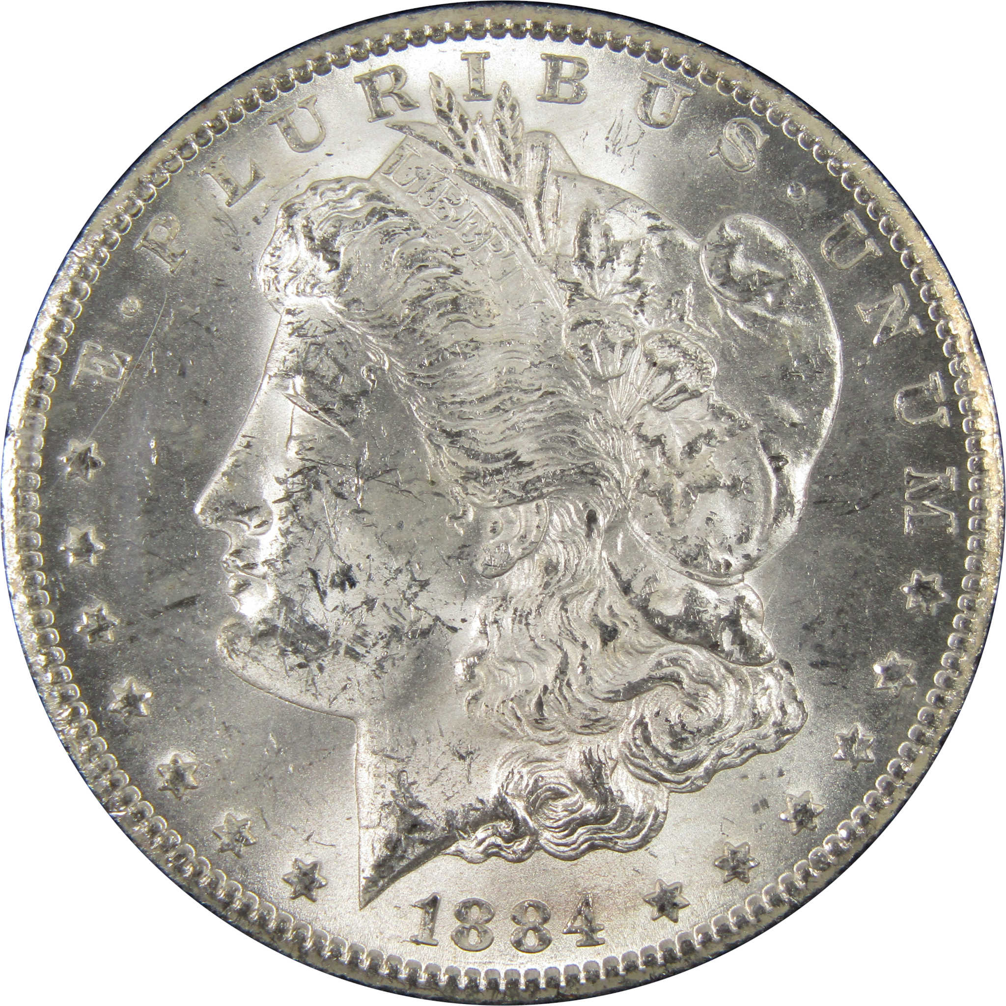 1884 CC GSA Morgan Dollar BU Uncirculated Silver $1 Coin SKU:I9297 - Morgan coin - Morgan silver dollar - Morgan silver dollar for sale - Profile Coins &amp; Collectibles