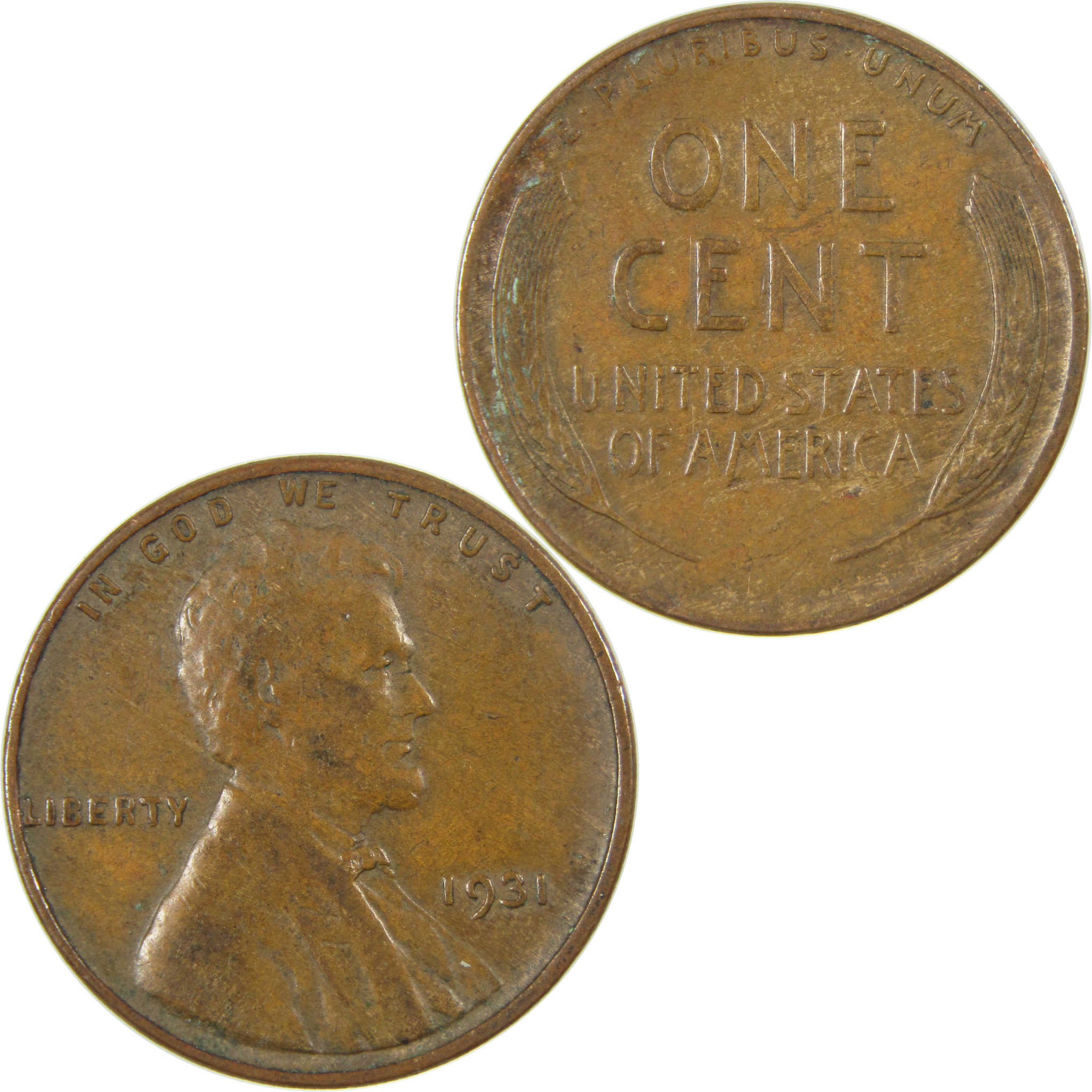 1931 Lincoln Wheat Cent VF Very Fine Penny 1c Coin SKU:I27292