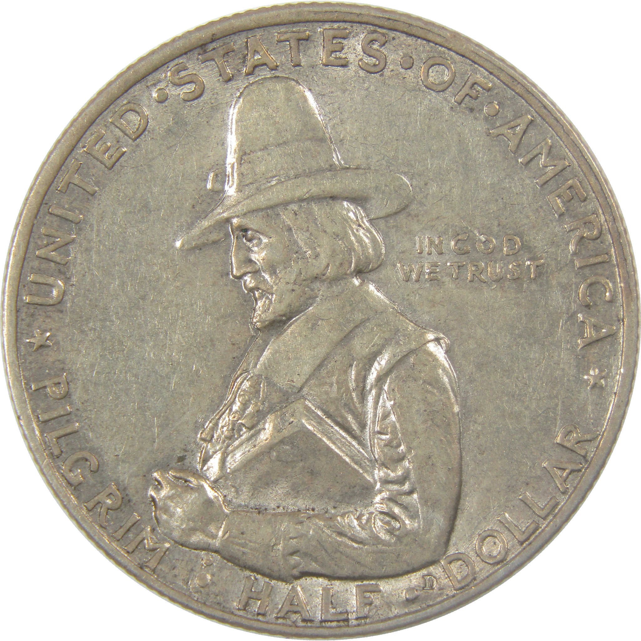 1920 Pilgrim Commemorative Silver Half Dollar XF EF Extremely Fine