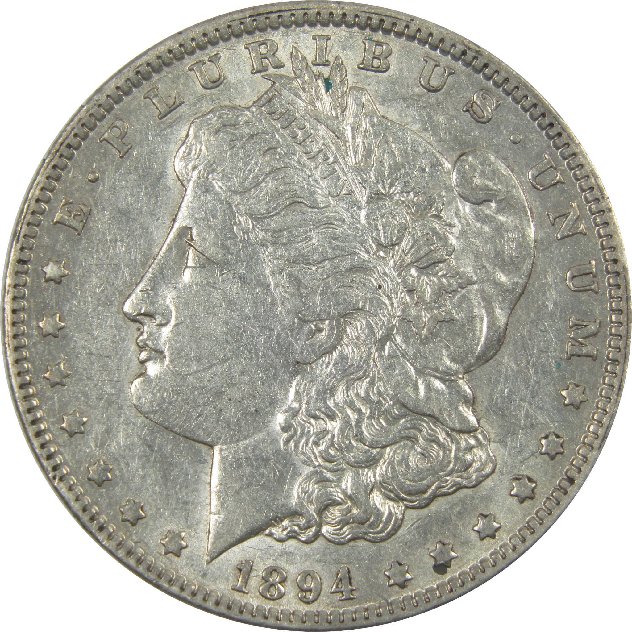 1894 O Morgan Dollar AU About Uncirculated Silver $1 Coin SKU:I15474 - Morgan coin - Morgan silver dollar - Morgan silver dollar for sale - Profile Coins &amp; Collectibles