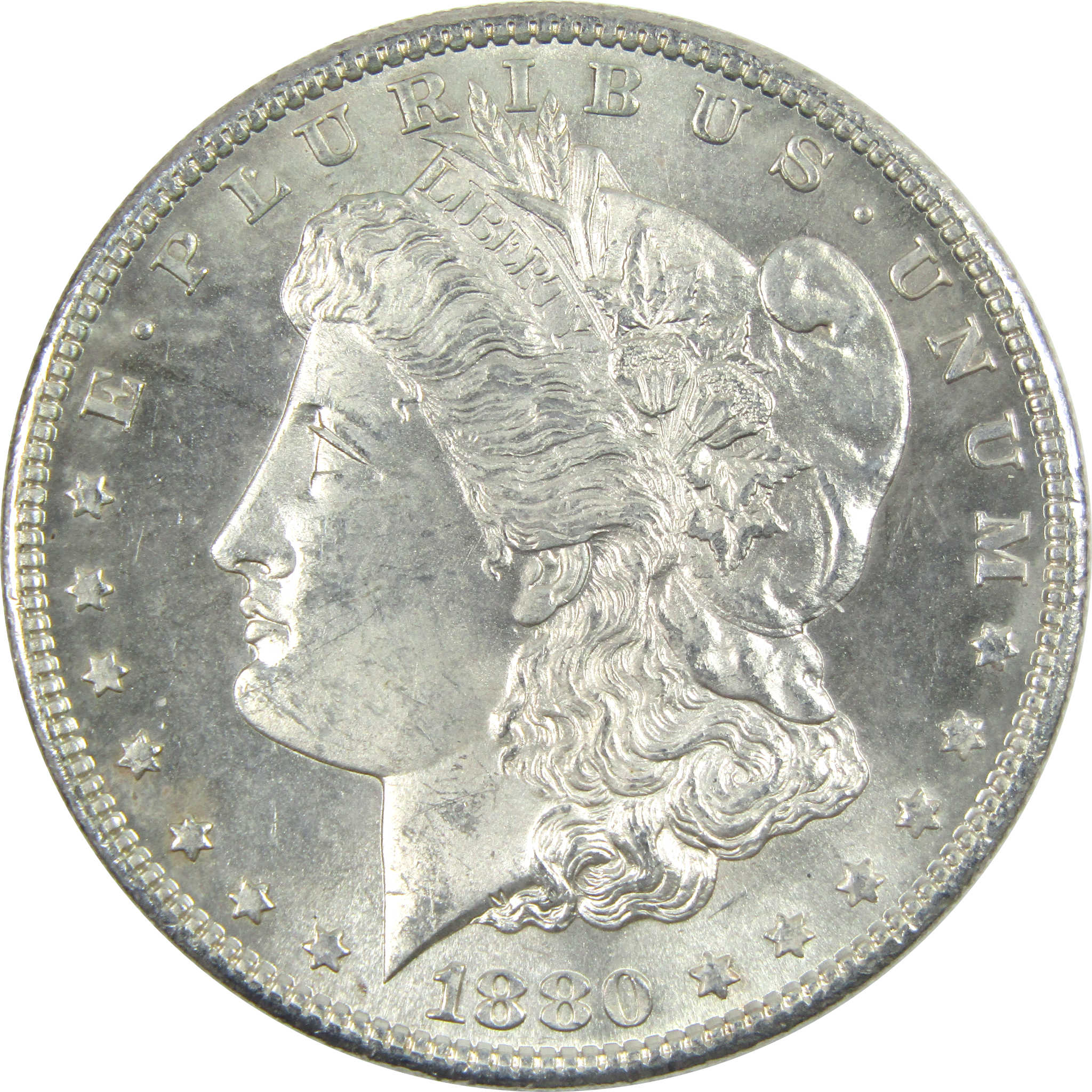 1880 S Morgan Dollar Uncirculated Silver $1 Coin SKU:I14555 - Morgan coin - Morgan silver dollar - Morgan silver dollar for sale - Profile Coins &amp; Collectibles