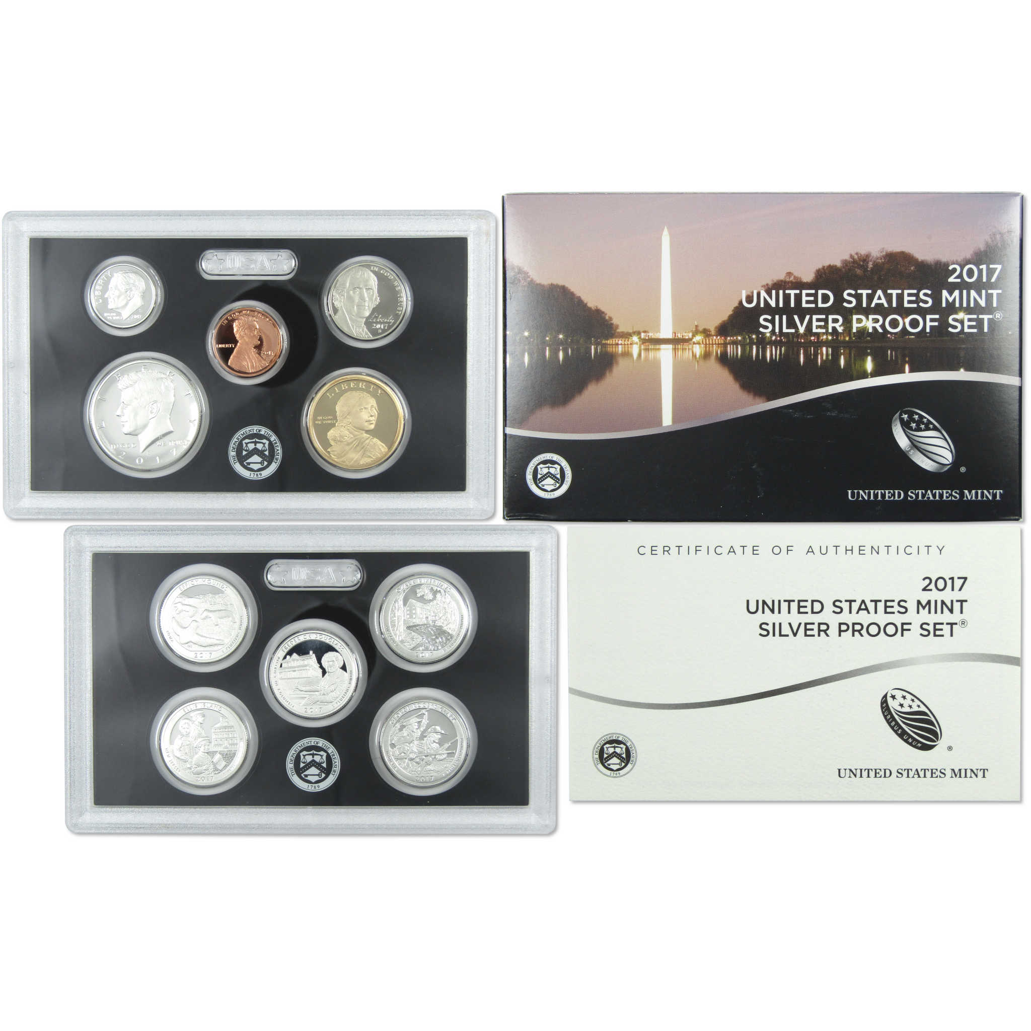 2017 Silver Proof Set U.S. Mint Original Government Packaging OGP COA