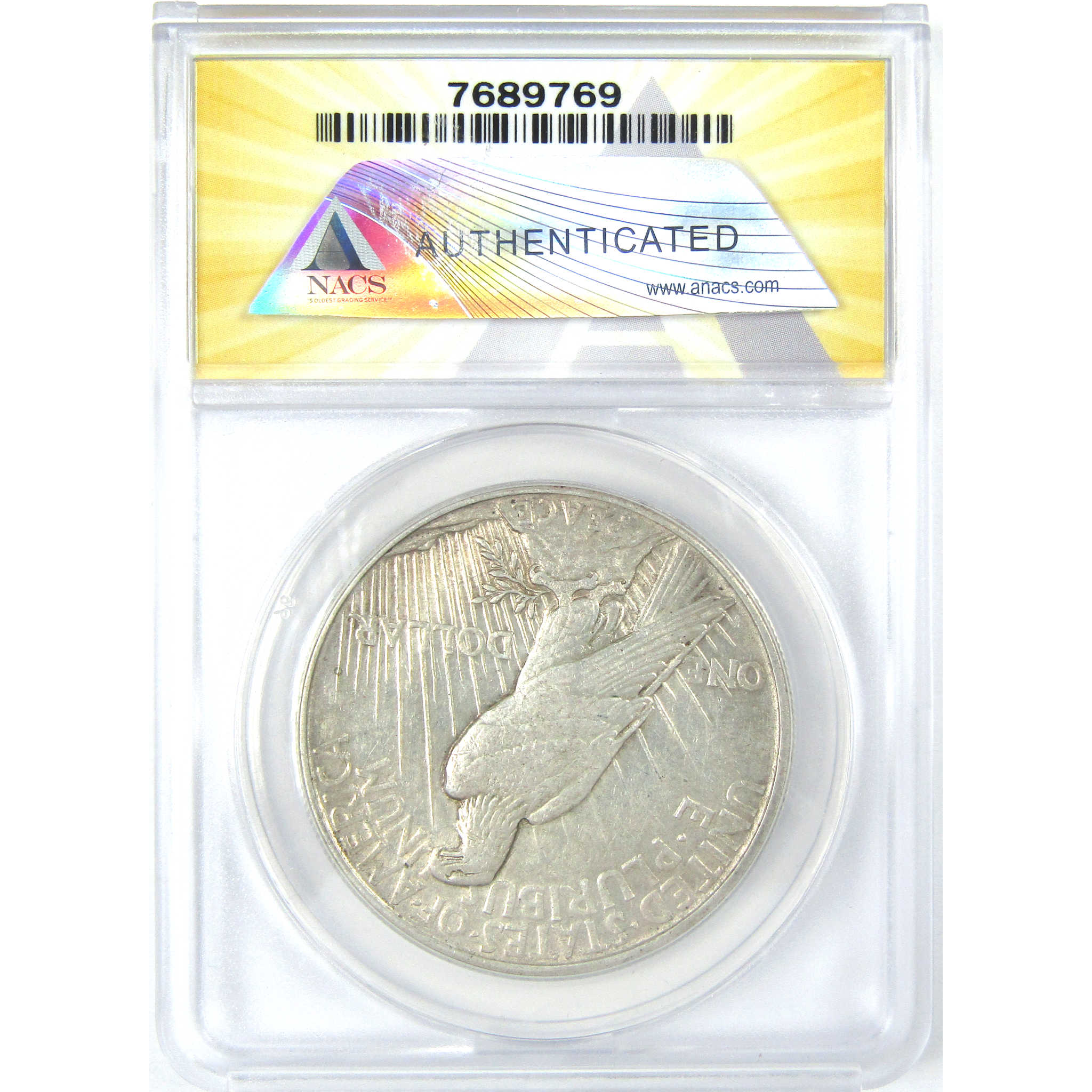 1921 High Relief Peace Dollar EF 45 Details ANACS Silver $1 SKU:I16237