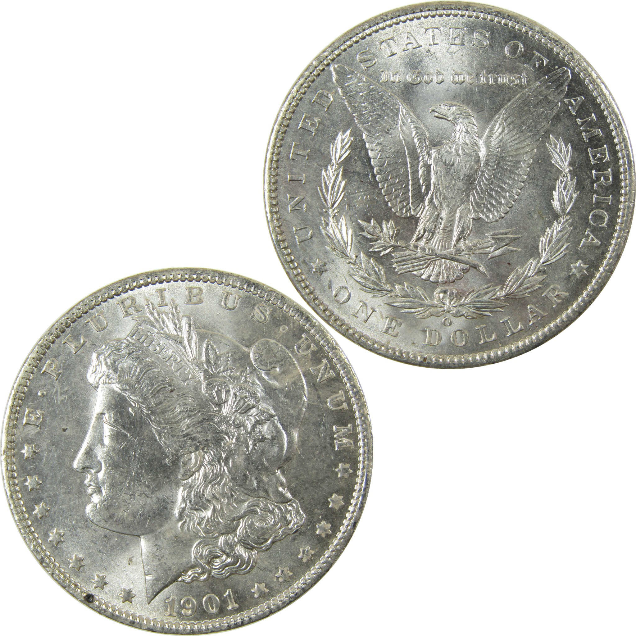 1901 O Morgan Silver Dollar Uncirculated Mint State $1 Coin SKU:I28388