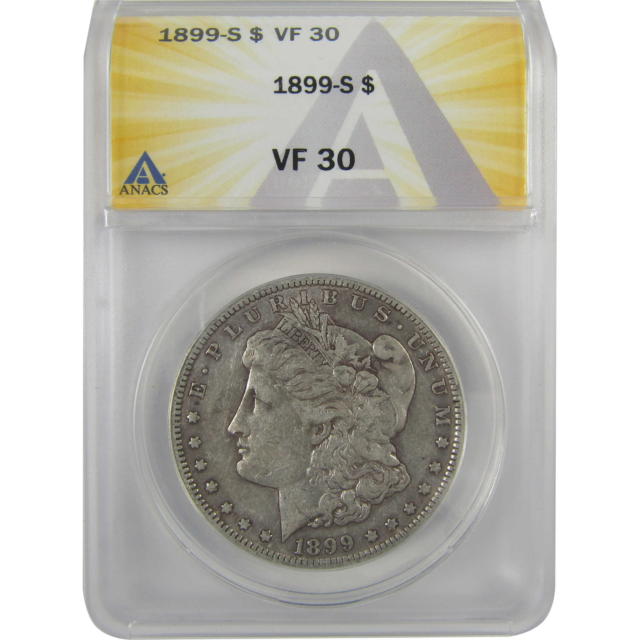 1899 S Morgan Dollar VF 30 ANACS Silver $1 Coin SKU:I19095 - Morgan coin - Morgan silver dollar - Morgan silver dollar for sale - Profile Coins &amp; Collectibles