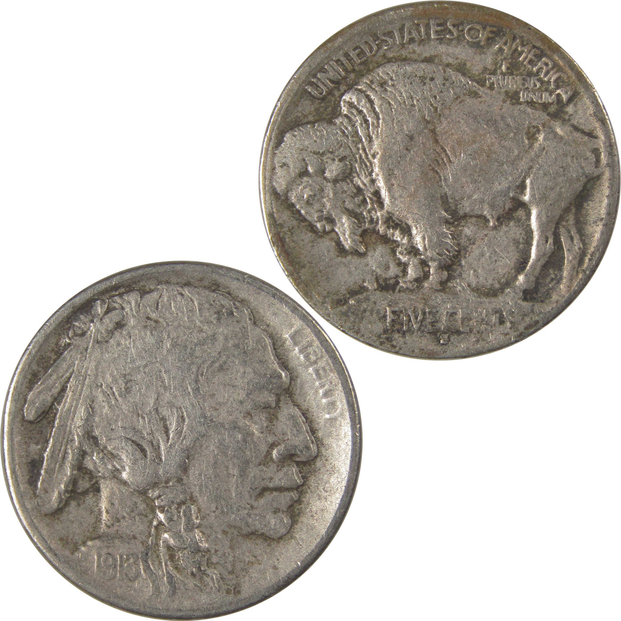 1913 S Type 1 Buffalo Nickel XF EF Extremely Fine Details SKU:I22868
