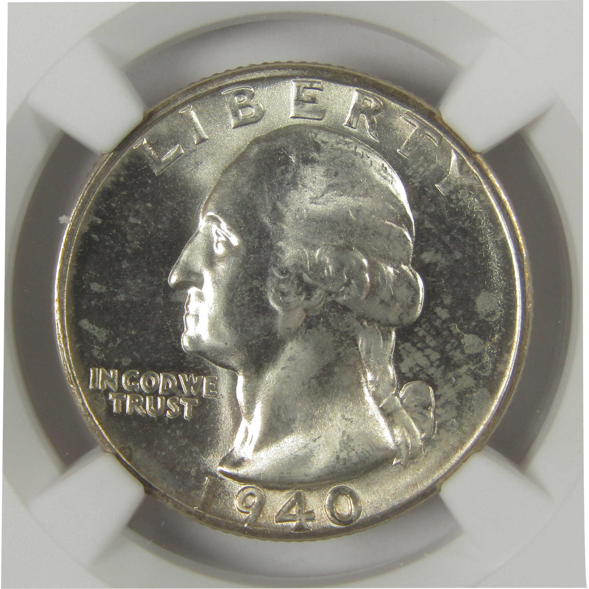 1940 S Washington Quarter MS 64 NGC Original Bag Fragment SKU:I22609