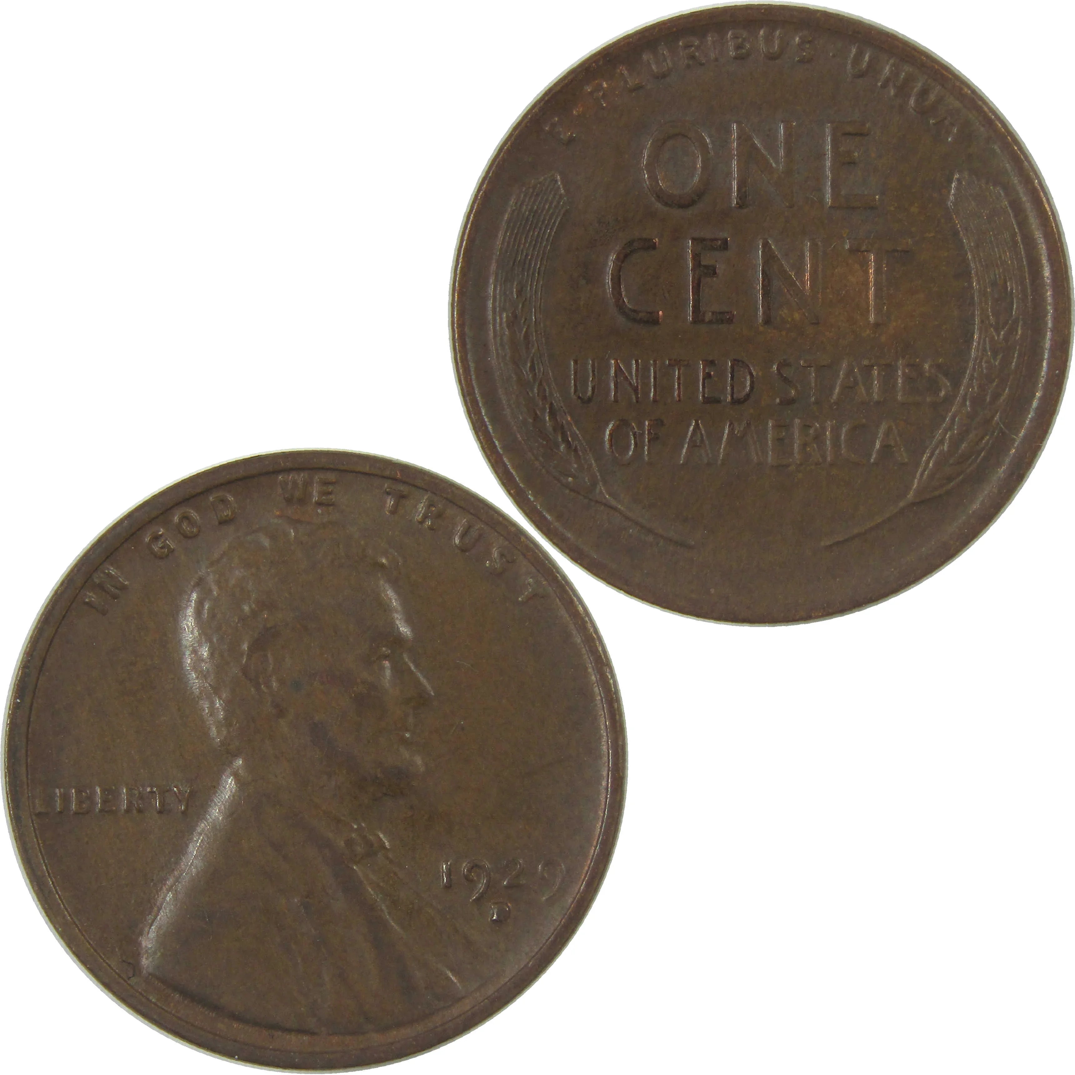 1929 D Lincoln Wheat Cent AU About Uncirculated Penny SKU:I25178