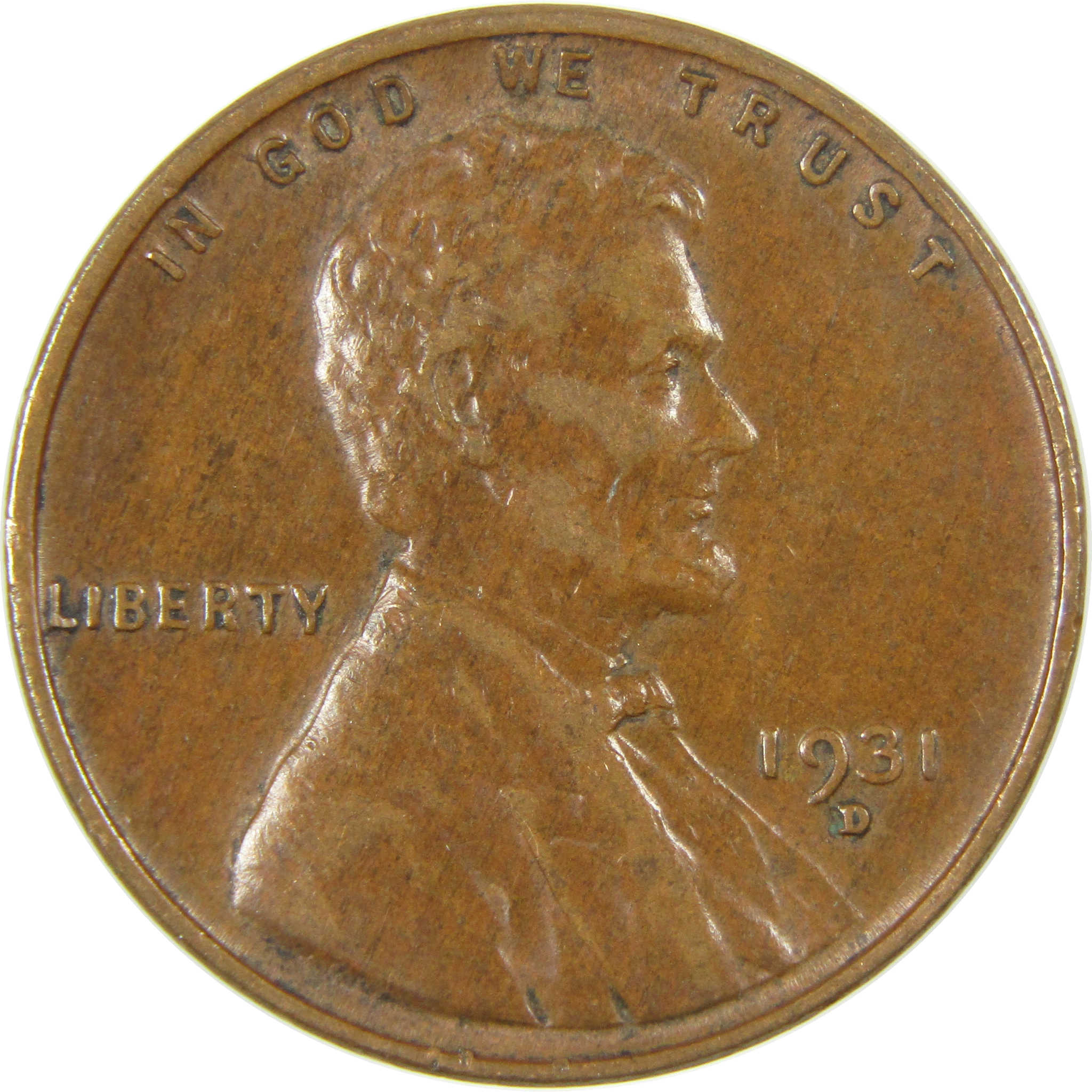 1931 D Lincoln Wheat Cent XF EF Extremely Fine Penny SKU:I27303