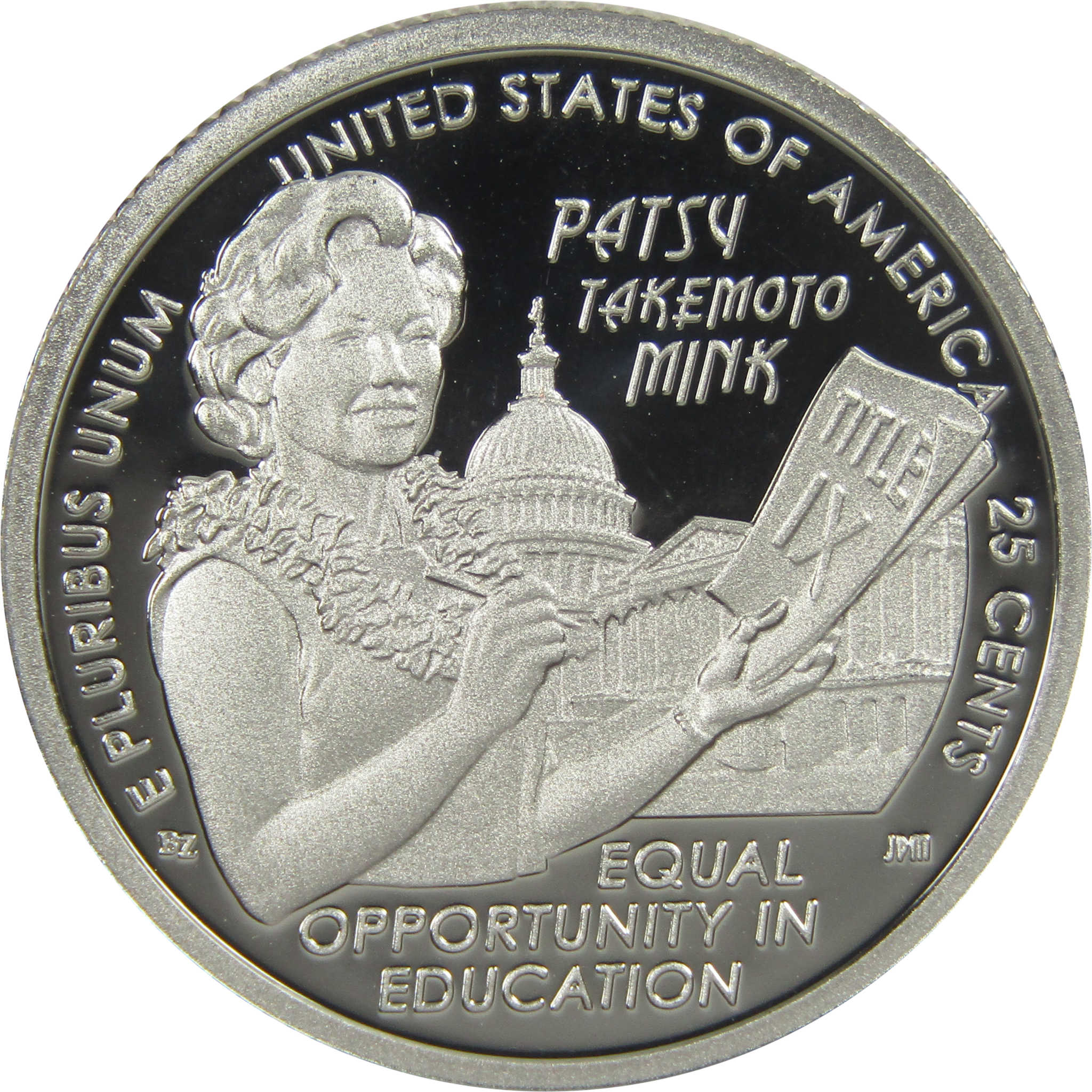 2024 S Patsy Takemoto Mink American Women Quarter Choice Proof Clad