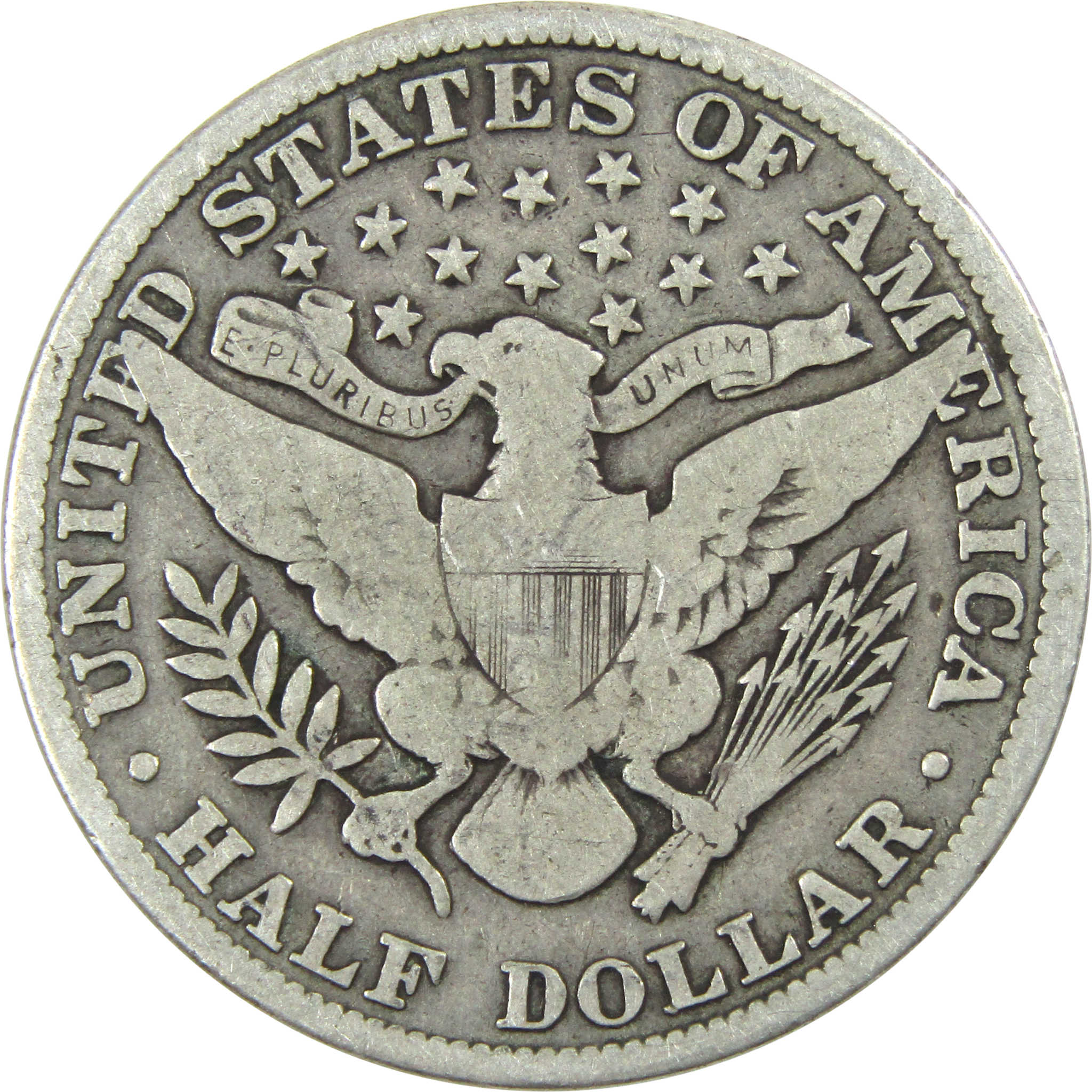 1913 Barber Half Dollar VG Very Good Silver 50c Coin SKU:I13845