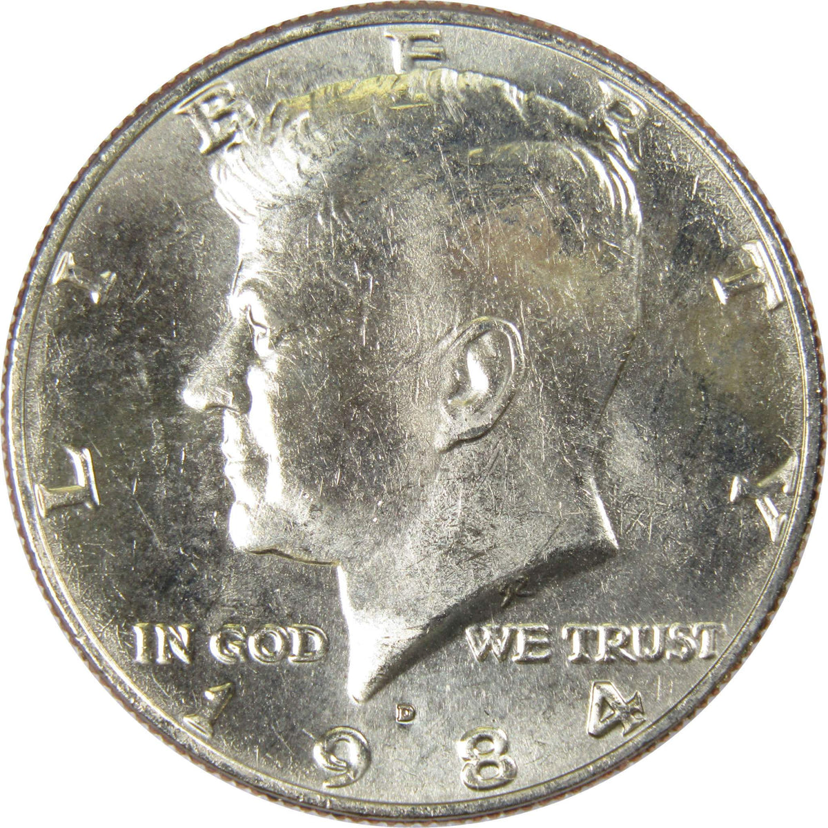 1984 D Kennedy Half Dollar Clad Uncirculated Mint State 50c Coin