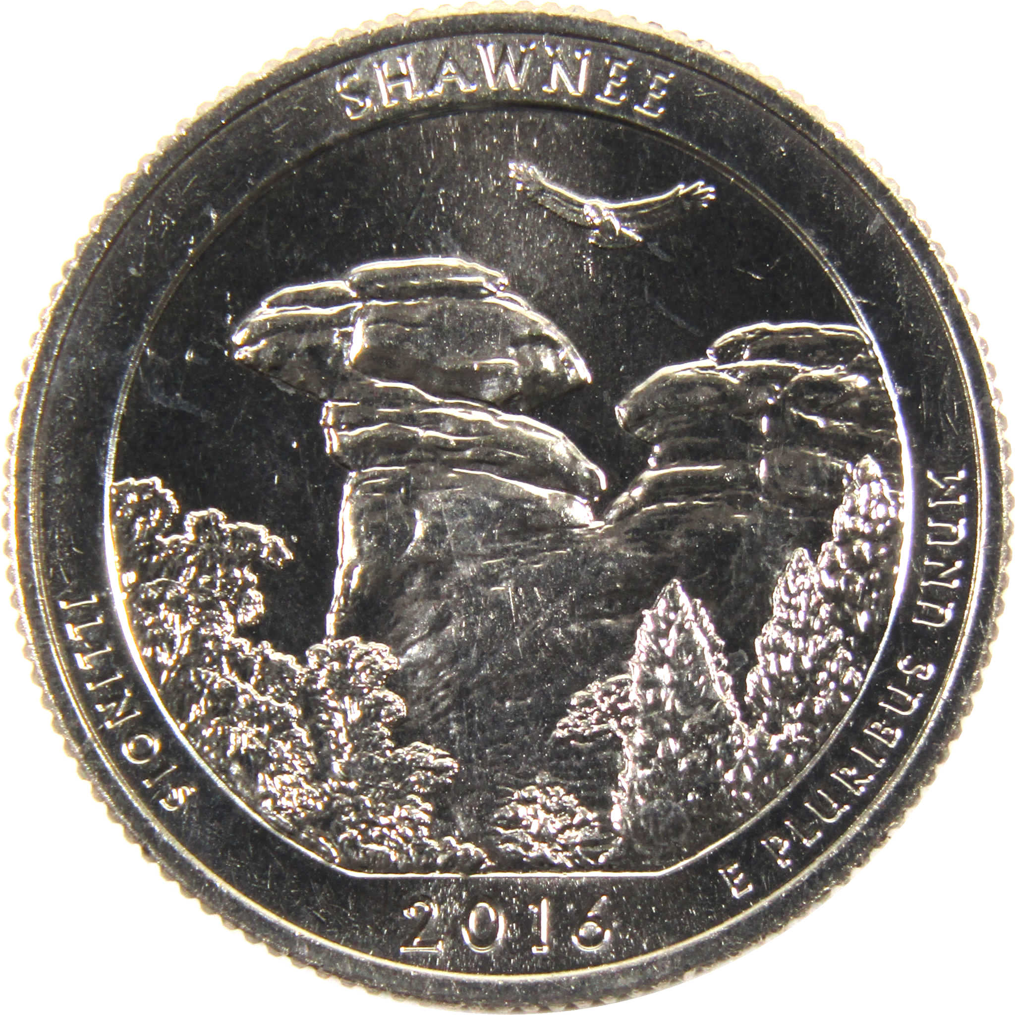 2016 S Shawnee NF National Park Quarter BU Uncirculated Clad 25c Coin