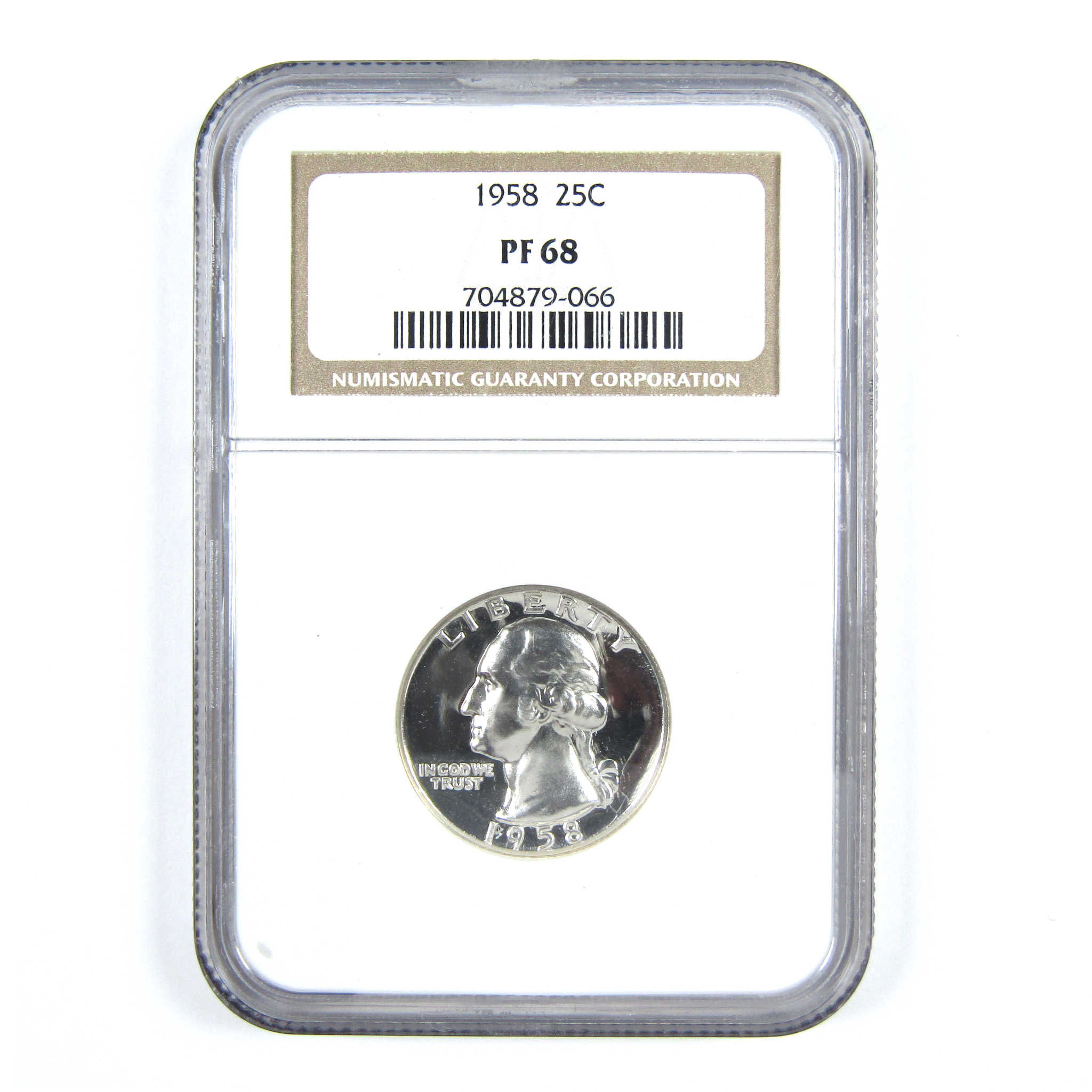 1958 Washington Quarter PF 68 NGC Silver 25c Proof Coin SKU:CPC7380