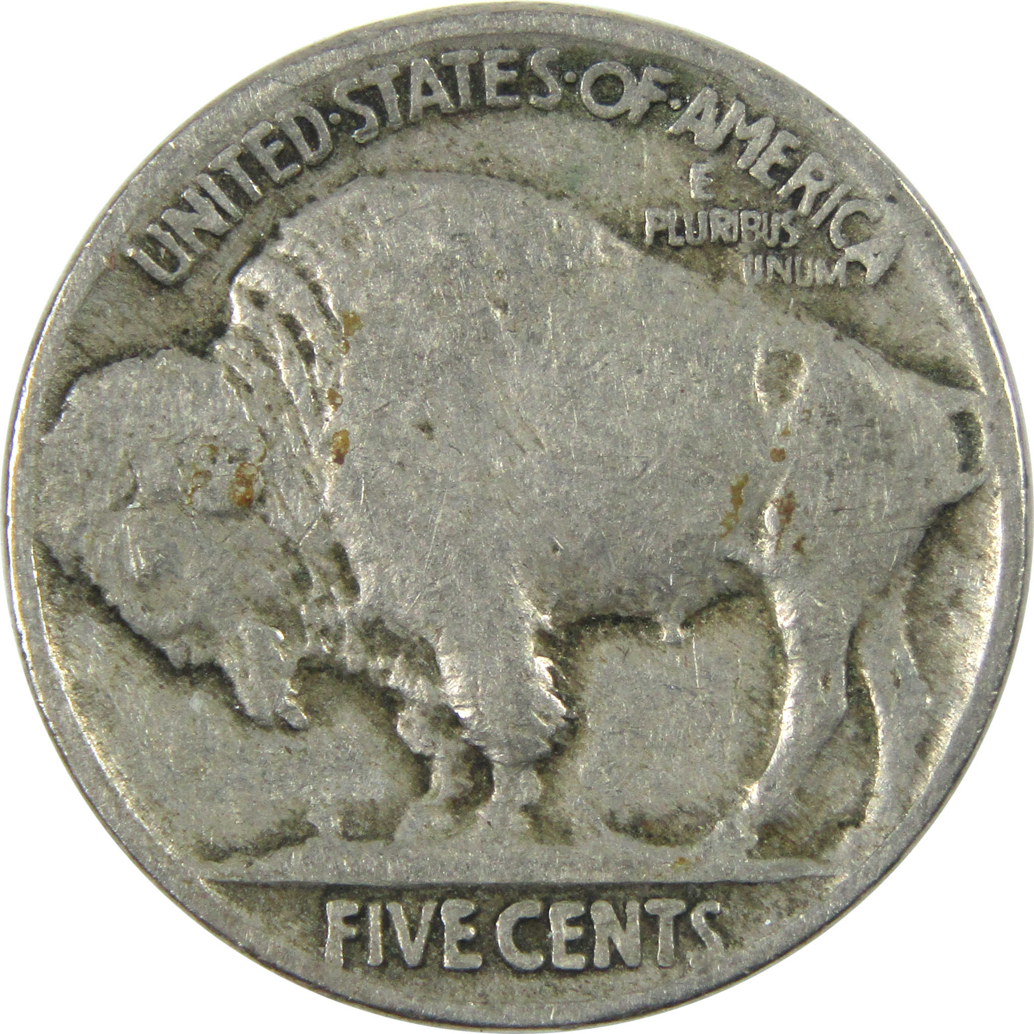 1913 Type 2 Indian Head Buffalo Nickel F Fine 5c Coin SKU:I14659