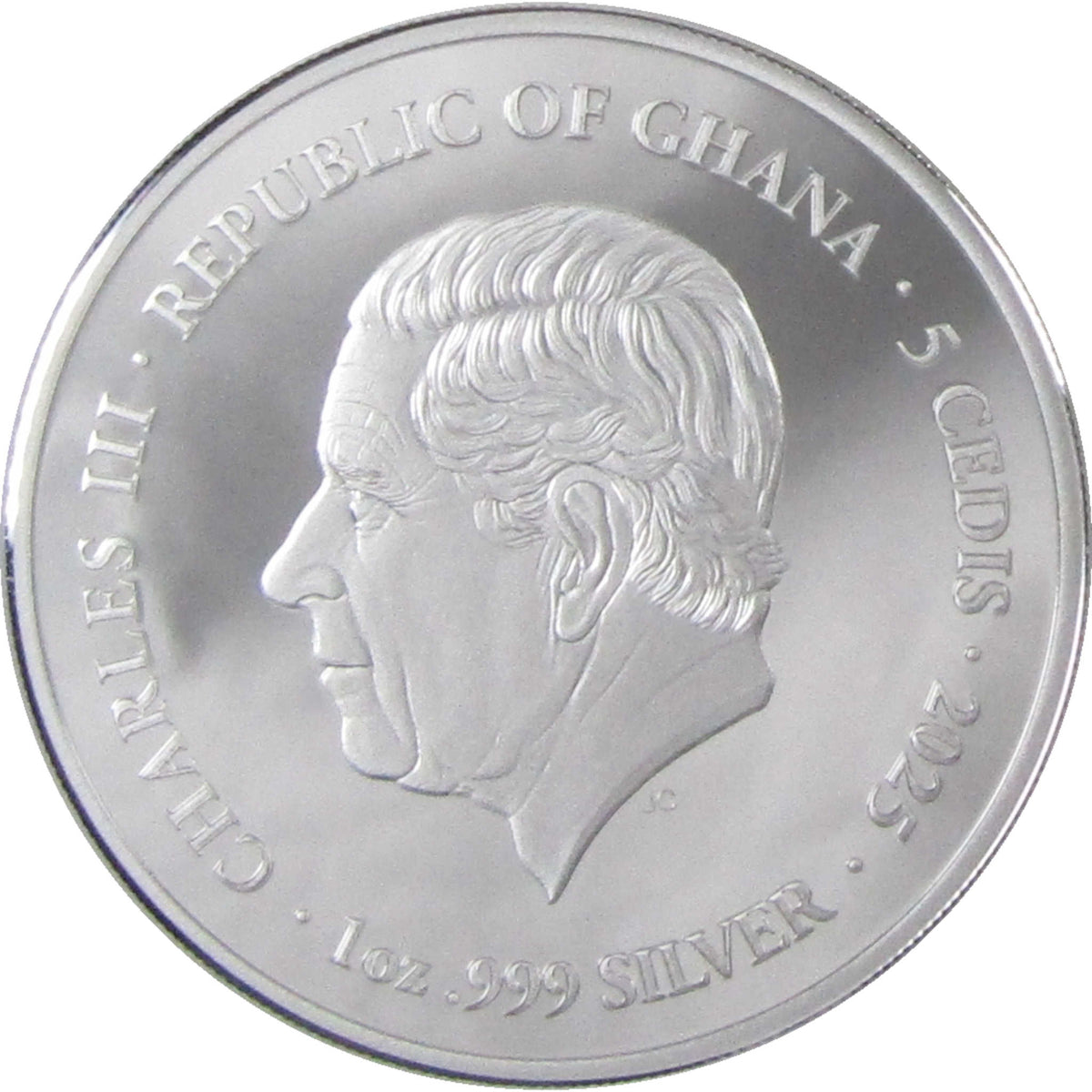 2025 Ghana 1 oz Silver Saint Joseph 5 Cedis Proof Coin Collectible COA