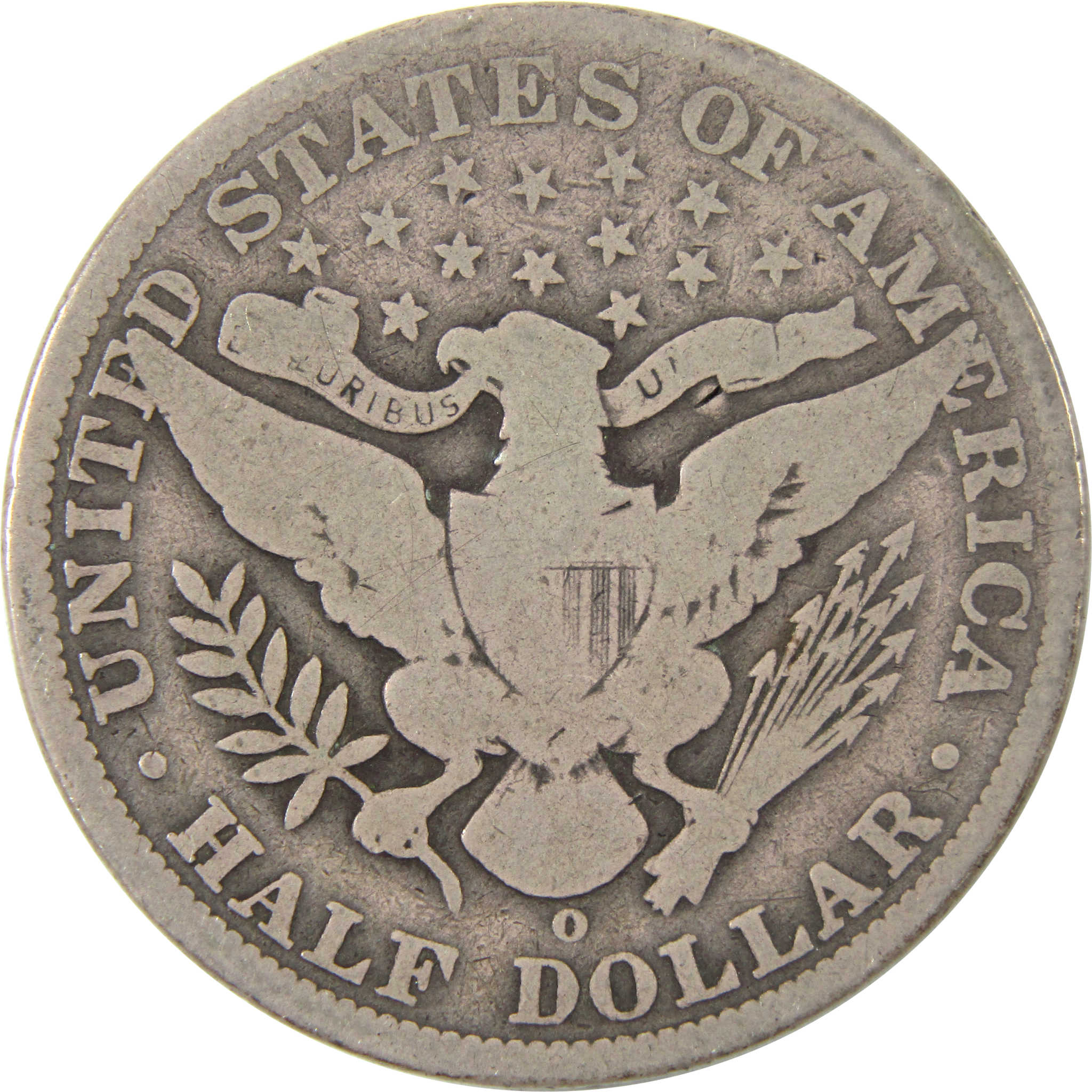 1900 O Barber Half Dollar AG About Good Silver 50c Coin SKU:I14147