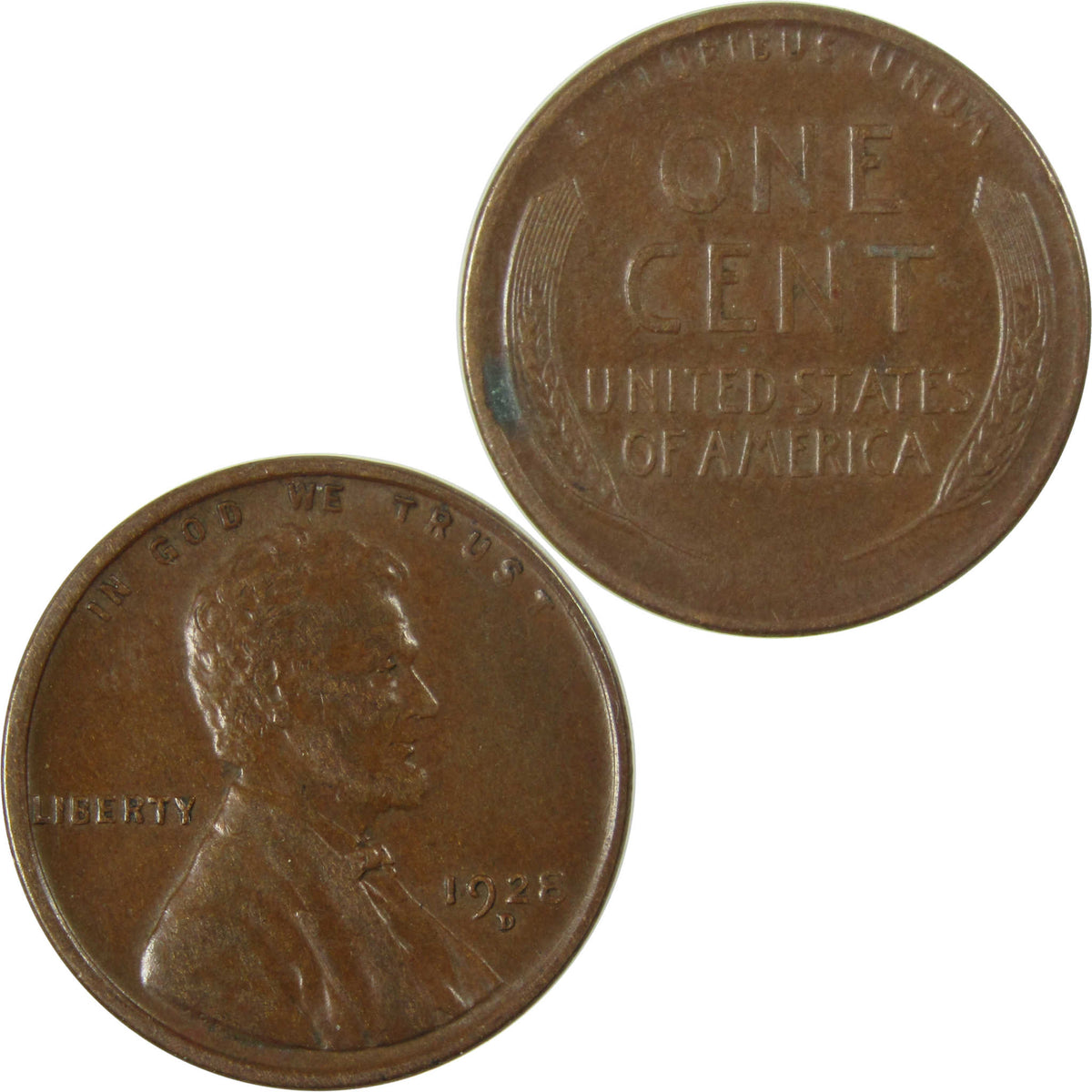1928 D Lincoln Wheat Cent XF EF Extremely Fine 1c Coin SKU:I27575