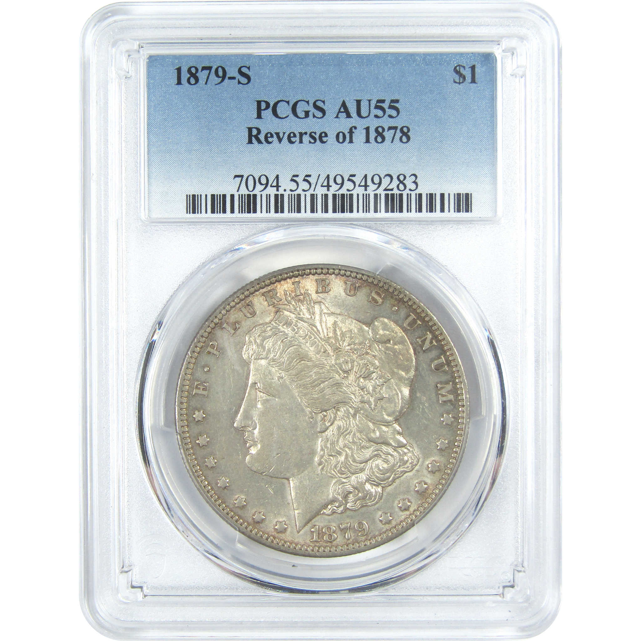 1879 S Rev 78 Morgan Dollar AU 55 PCGS Silver $1 Coin SKU:I15677 - Morgan coin - Morgan silver dollar - Morgan silver dollar for sale - Profile Coins &amp; Collectibles