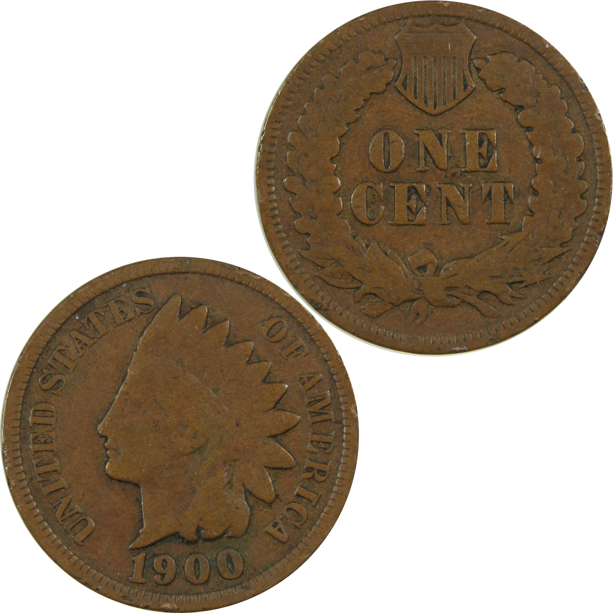 1900 Indian Head Cent G Good Penny 1c Coin SKU:I27041
