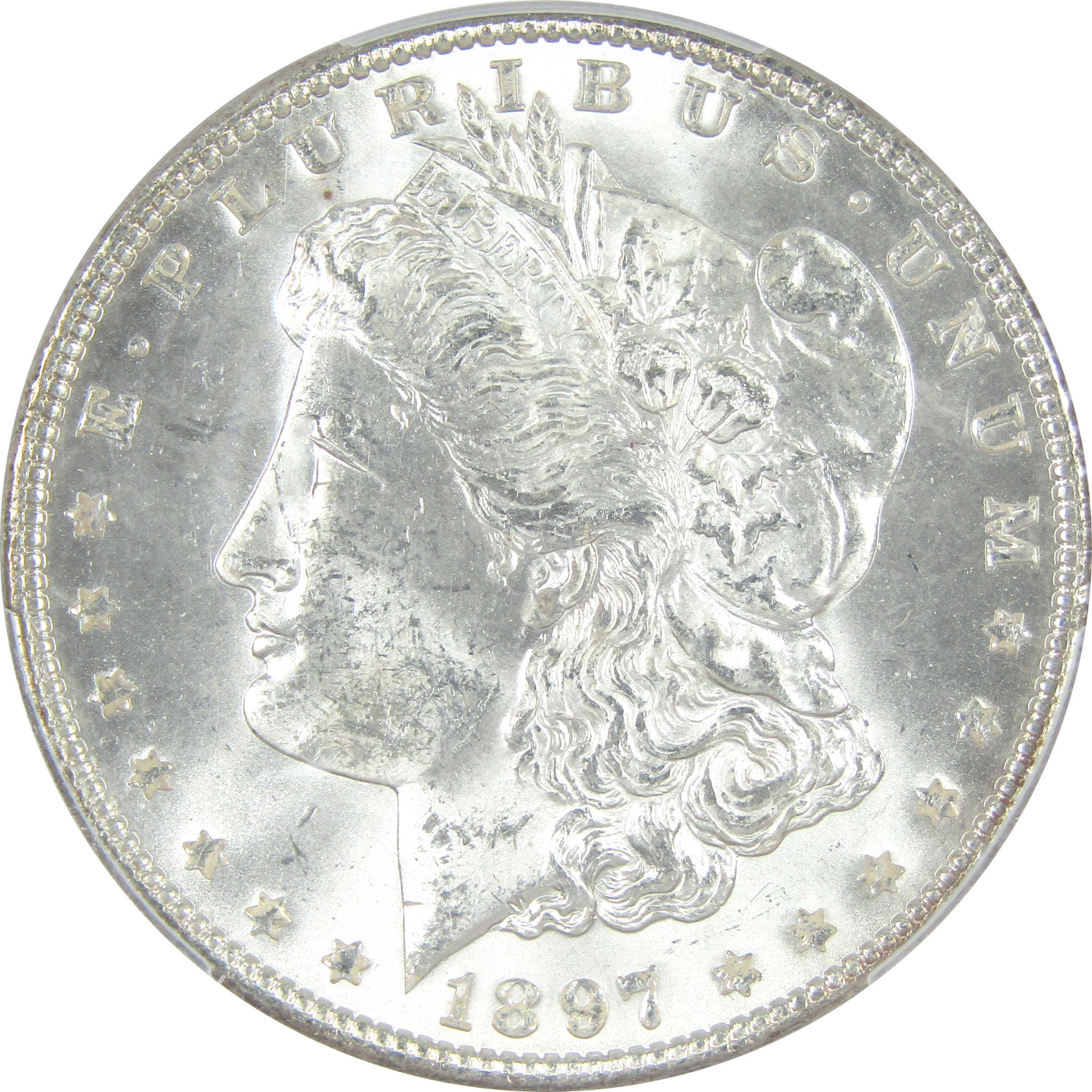 1897 Morgan Dollar MS 63 PCGS Silver $1 Uncirculated Coin SKU:I15291 - Morgan coin - Morgan silver dollar - Morgan silver dollar for sale - Profile Coins &amp; Collectibles