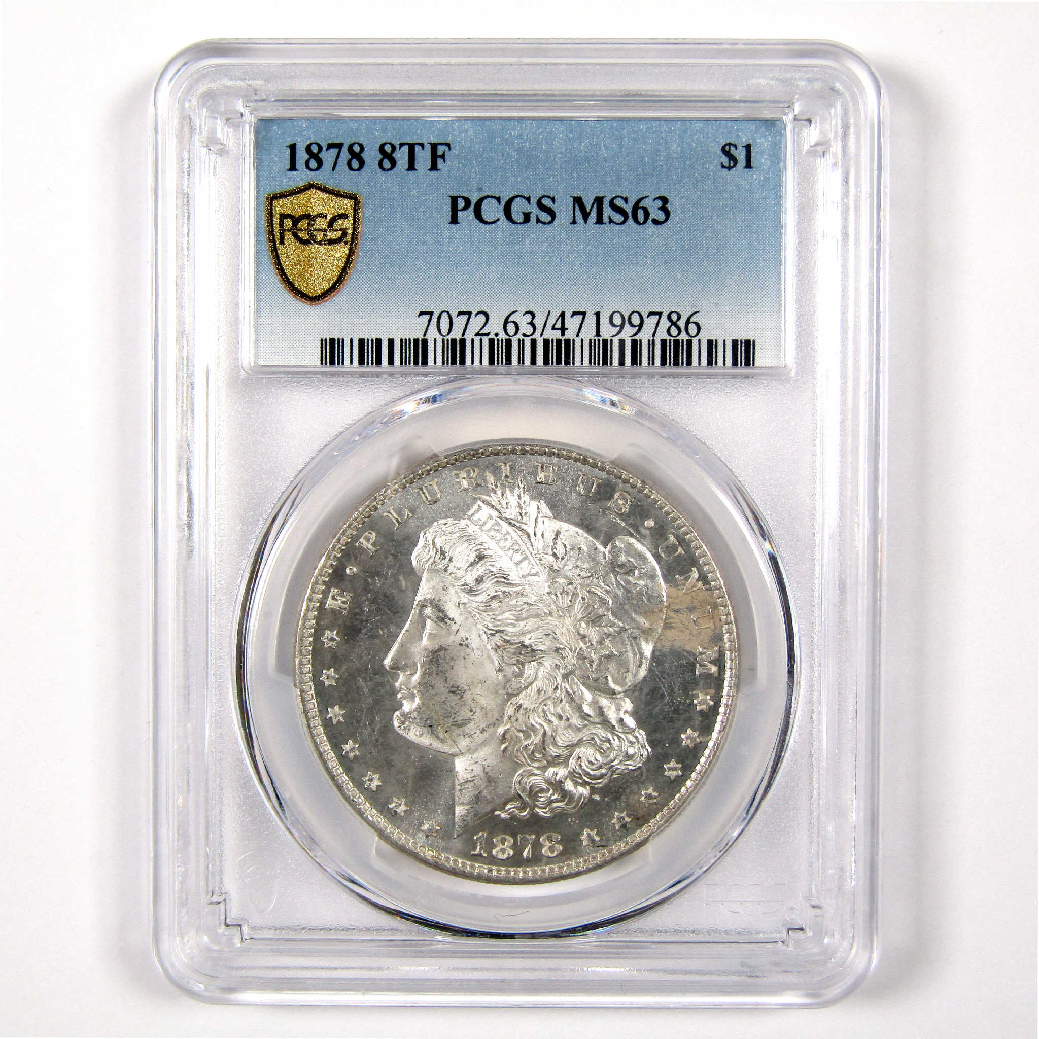 1878 8TF Morgan Dollar MS 63 PCGS Silver $1 Uncirculated SKU:I11333 - Morgan coin - Morgan silver dollar - Morgan silver dollar for sale - Profile Coins &amp; Collectibles