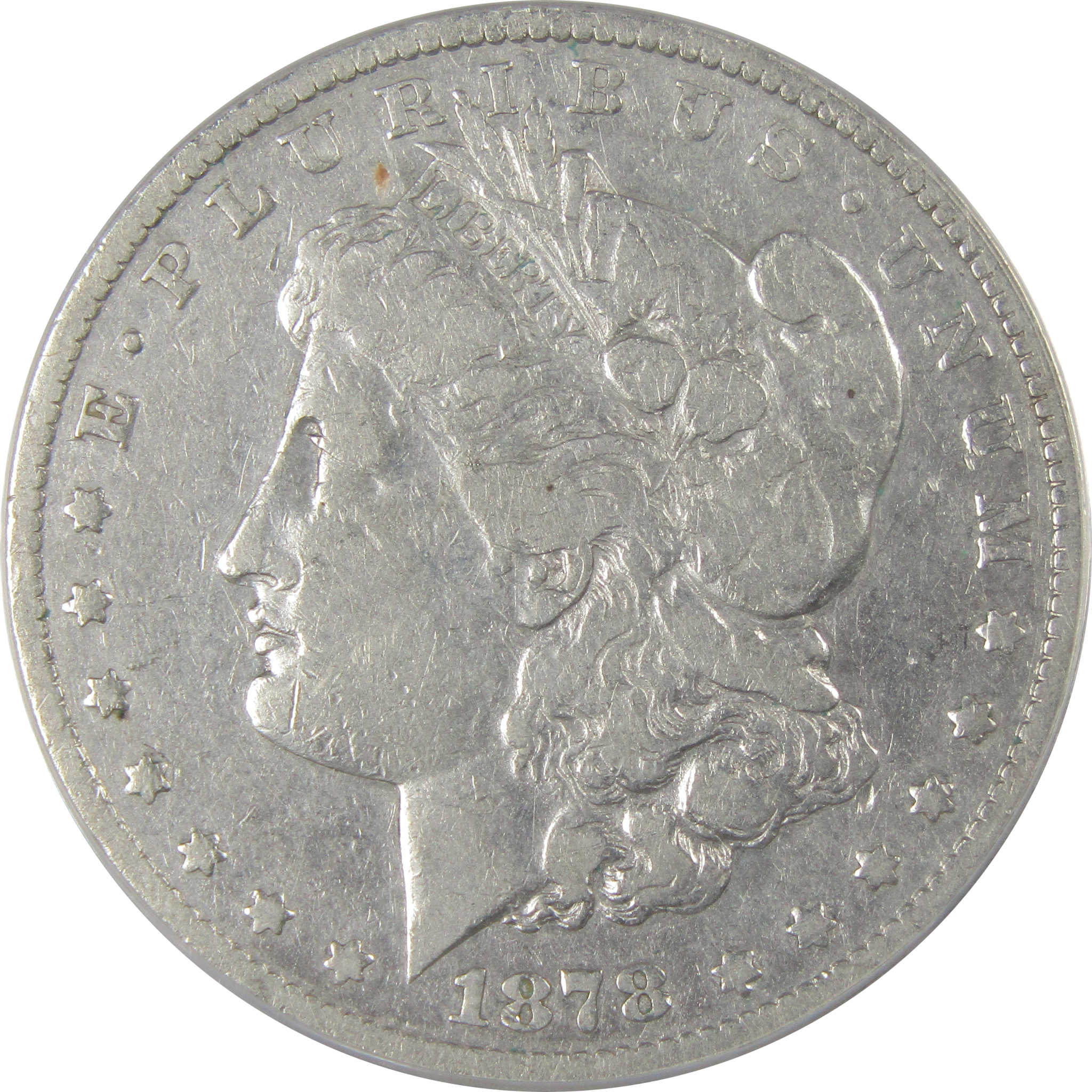 1878 CC Morgan Dollar F 12 Details ANACS Silver $1 Coin SKU:CP185 - Morgan coin - Morgan silver dollar - Morgan silver dollar for sale - Profile Coins &amp; Collectibles