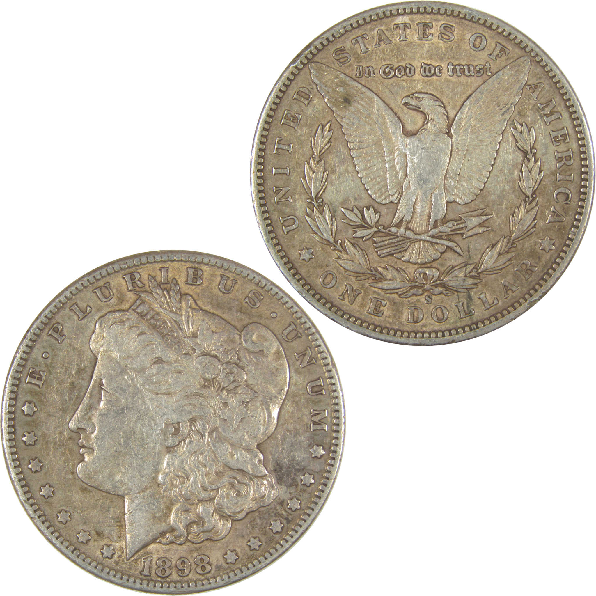 1898 S Morgan Dollar XF EF Extremely Fine Silver $1 Coin SKU:I22565 - Morgan coin - Morgan silver dollar - Morgan silver dollar for sale - Profile Coins &amp; Collectibles