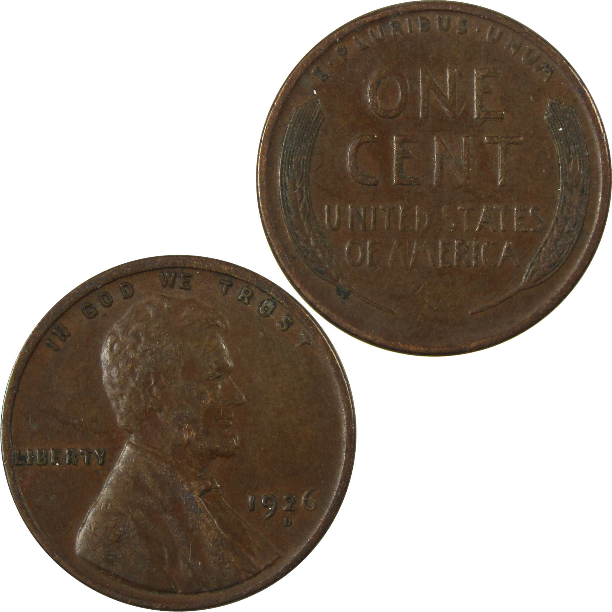1926 D Lincoln Wheat Cent XF EF Extremely Fine Penny SKU:I27644