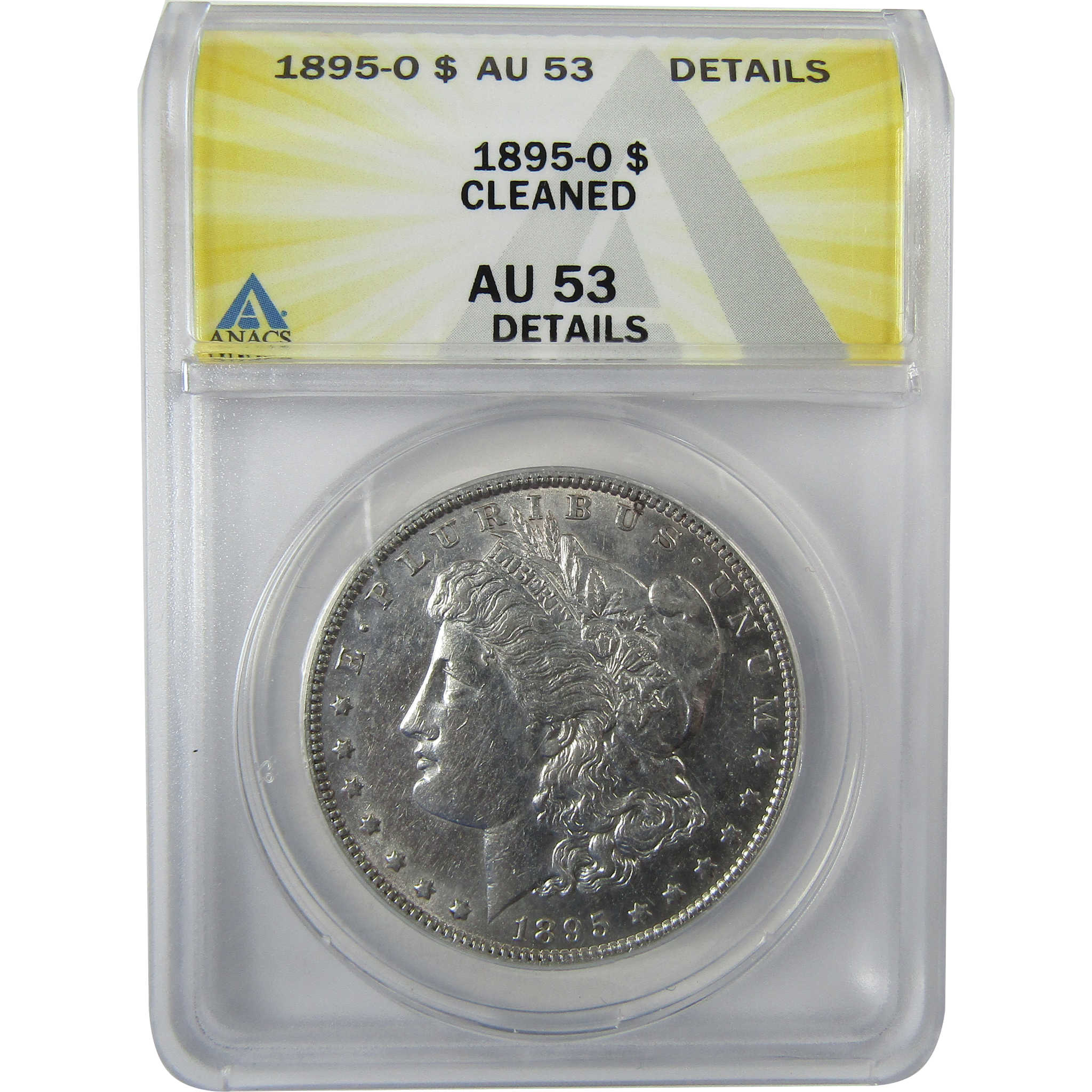 1895 O Morgan Silver Dollar AU 53 Details ANACS $1 Coin SKU:I27952 - Morgan coin - Morgan silver dollar - Morgan silver dollar for sale - Profile Coins &amp; Collectibles