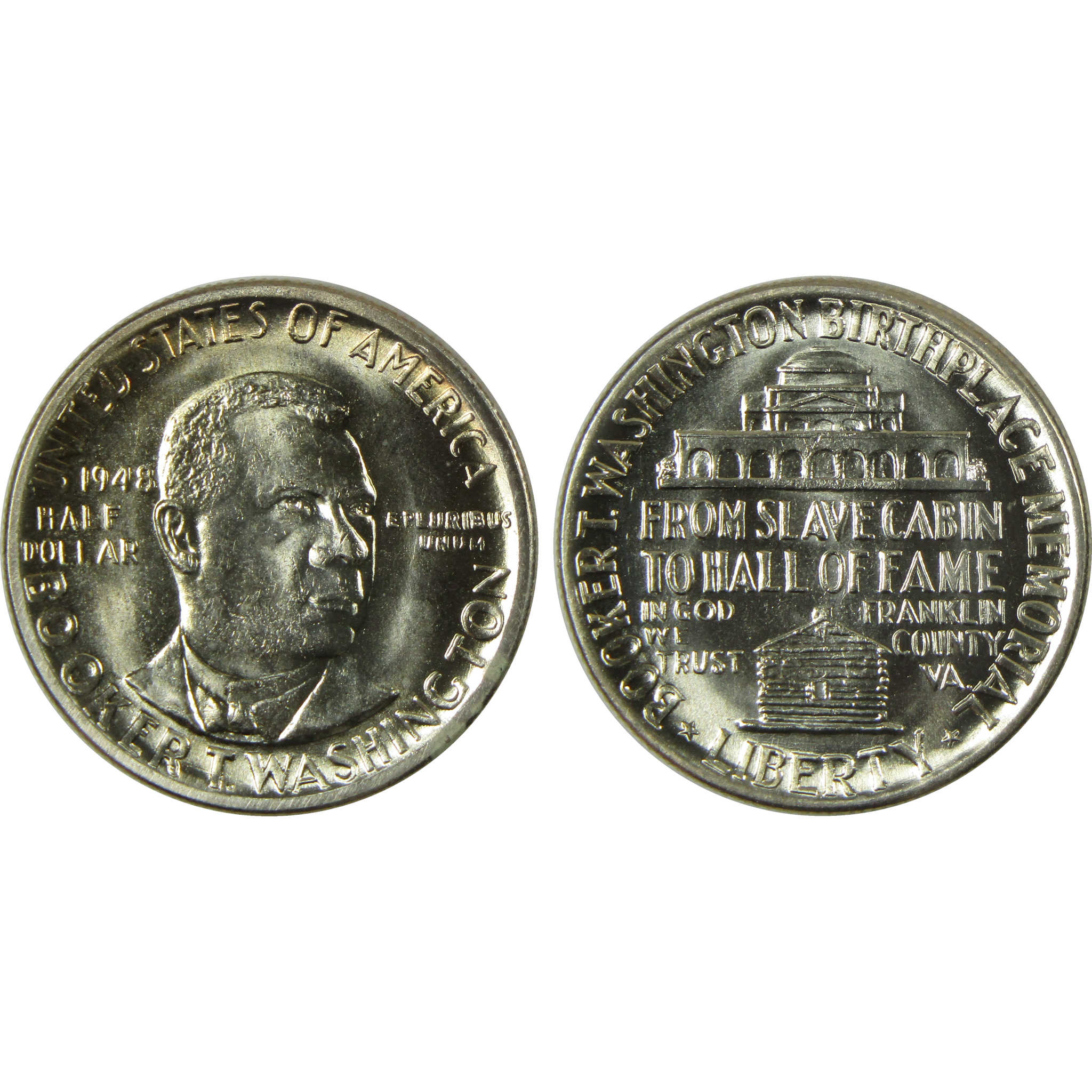 1948 PDS Booker T Washington 50c 3 Coin All-Mint Set Very Choice Unc