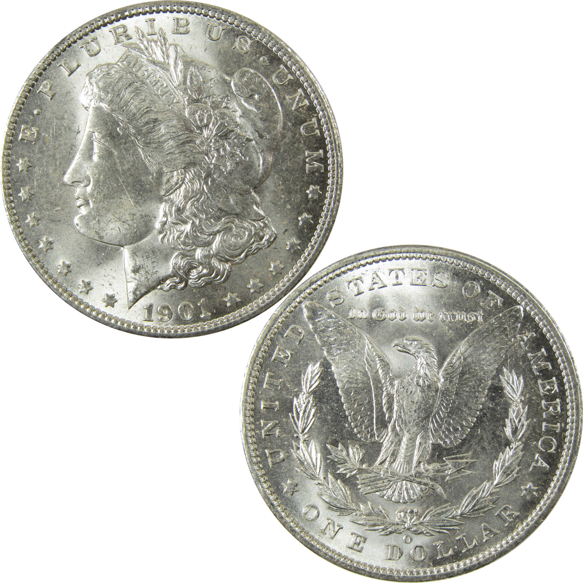 1901 O Morgan Silver Dollar Uncirculated Mint State $1 Coin SKU:I28383