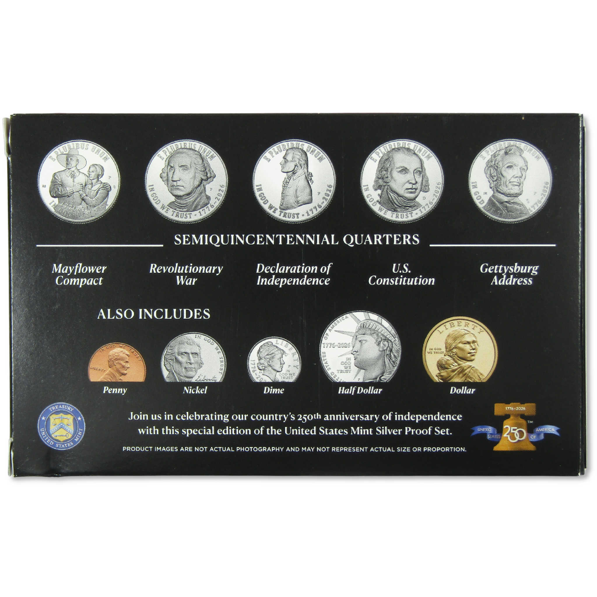 2026 Semiquincentennial Silver Proof Set U.S. Mint America 250 OGP COA