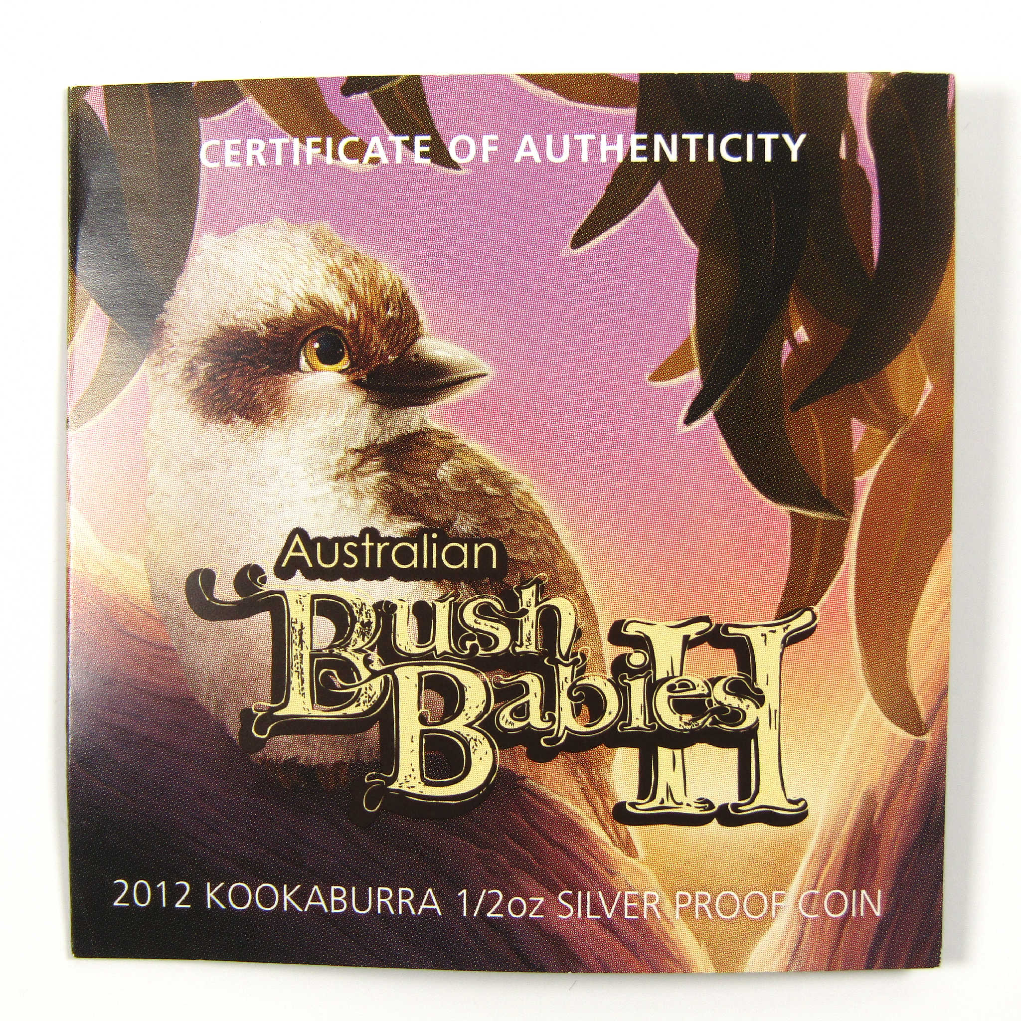 2012 P Australian Bush Babies II Kookaburra Silver 50c COA SKU:CPC5434