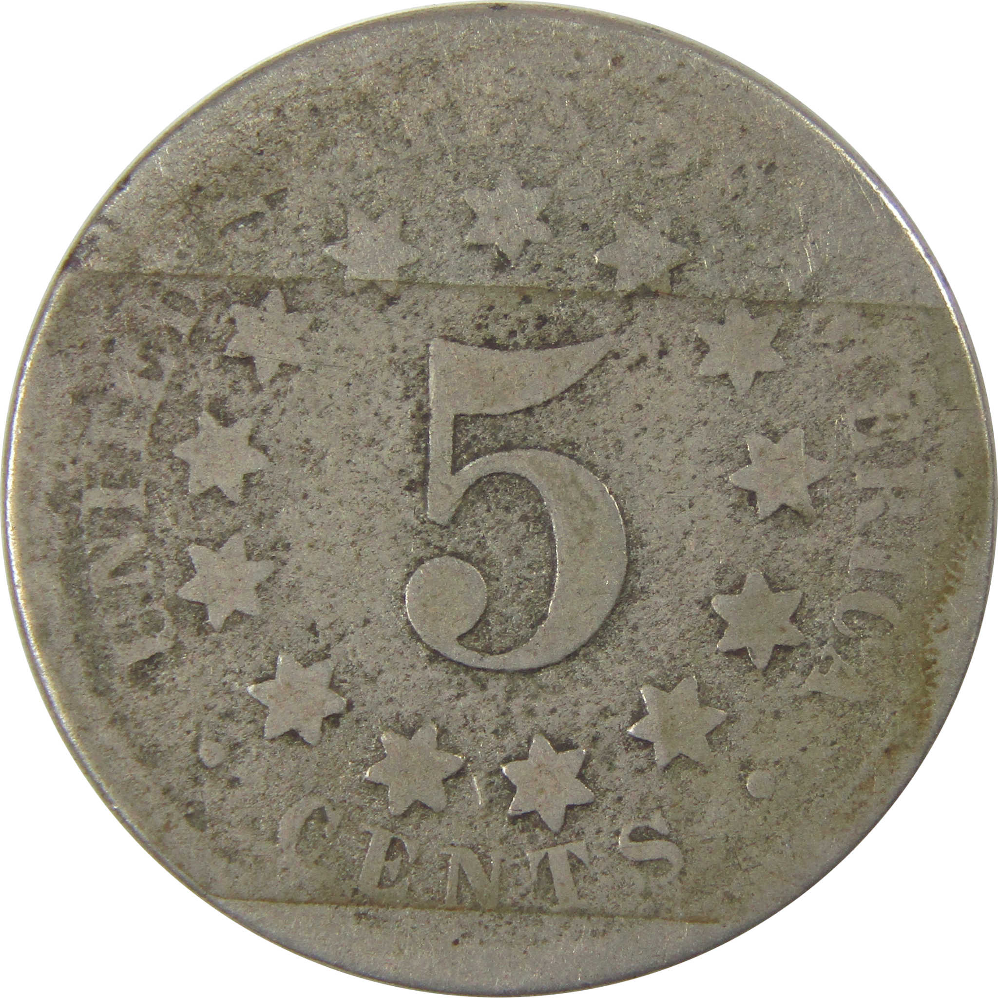 1868 Shield Nickel G Good 5c Coin SKU:I23844