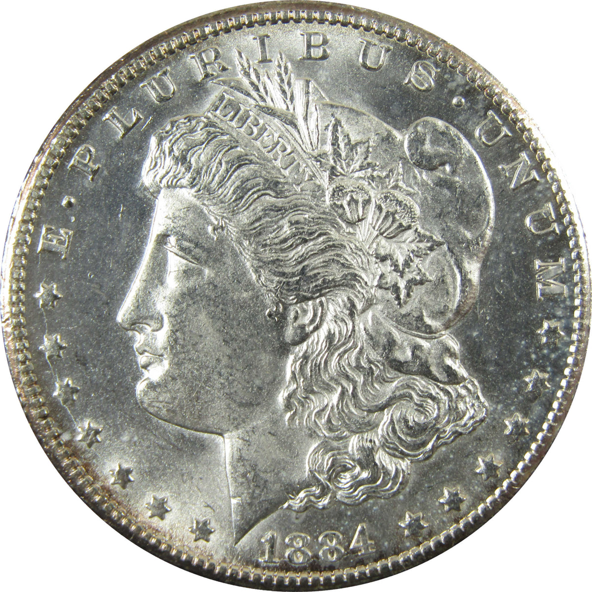 1884 CC Morgan Silver Dollar Borderline Uncirculated SKU:CP1729 - Morgan coin - Morgan silver dollar - Morgan silver dollar for sale - Profile Coins &amp; Collectibles
