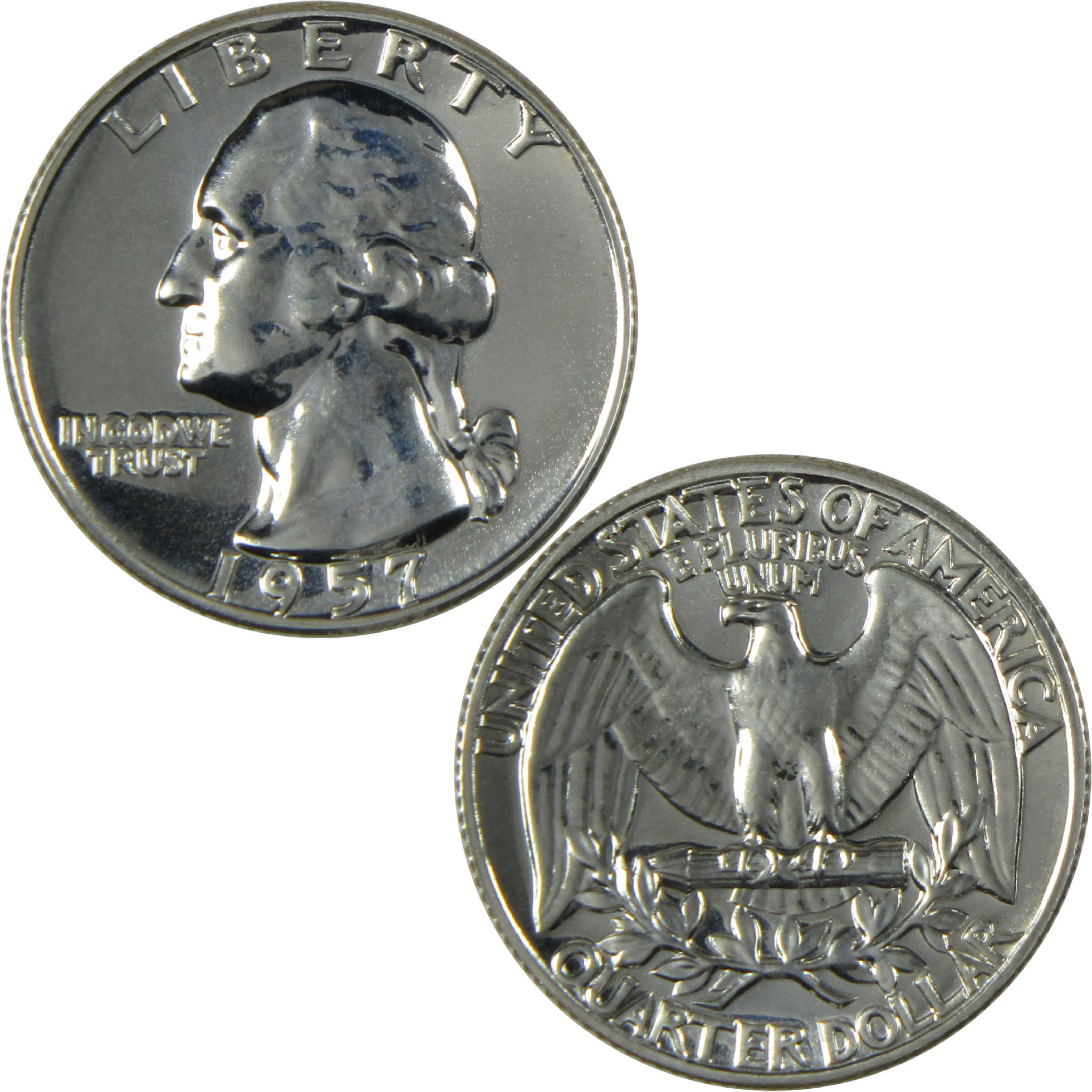 1957 Washington Silver Quarter Proof 25c Coin Collectible