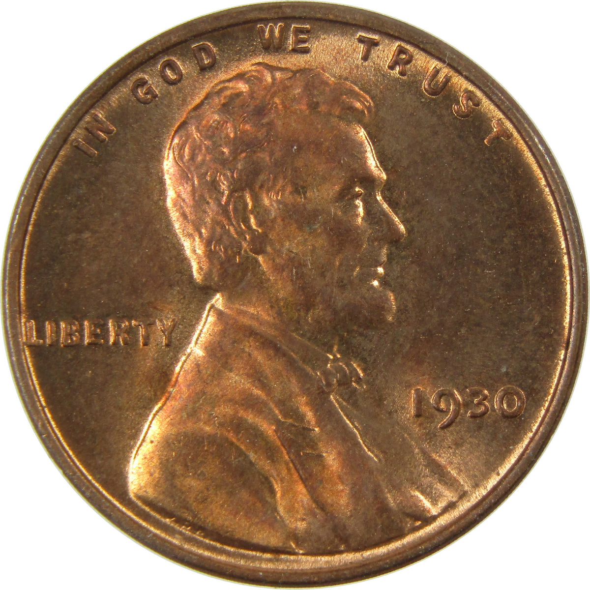 1930 Lincoln Wheat Cent Uncirculated Penny 1c Coin SKU:I28255