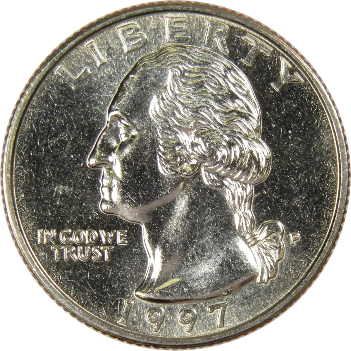 1997 P Washington Quarter Clad Uncirculated Mint State 25c Coin