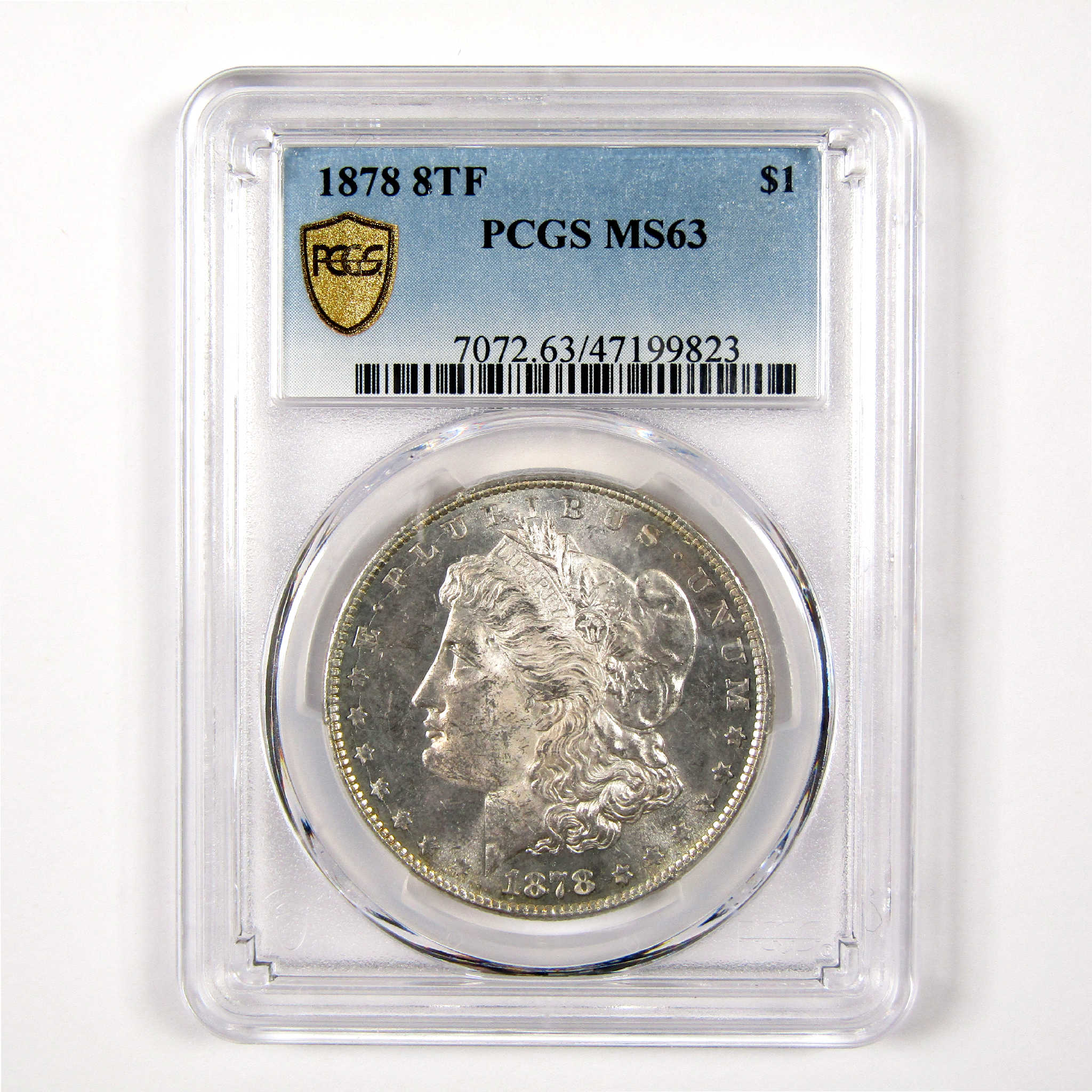 1878 8TF Morgan Dollar MS 63 PCGS Silver $1 Uncirculated SKU:I11320 - Morgan coin - Morgan silver dollar - Morgan silver dollar for sale - Profile Coins &amp; Collectibles
