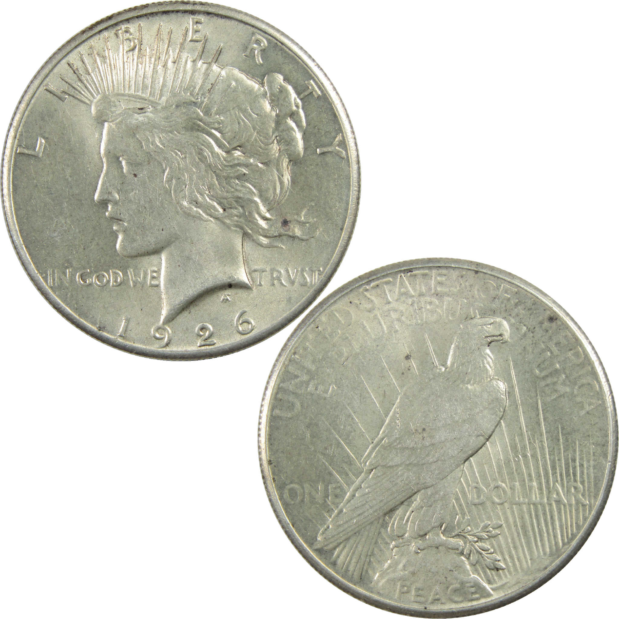 1926 Peace Dollar AU About Uncirculated Silver $1 Coin SKU:I11821