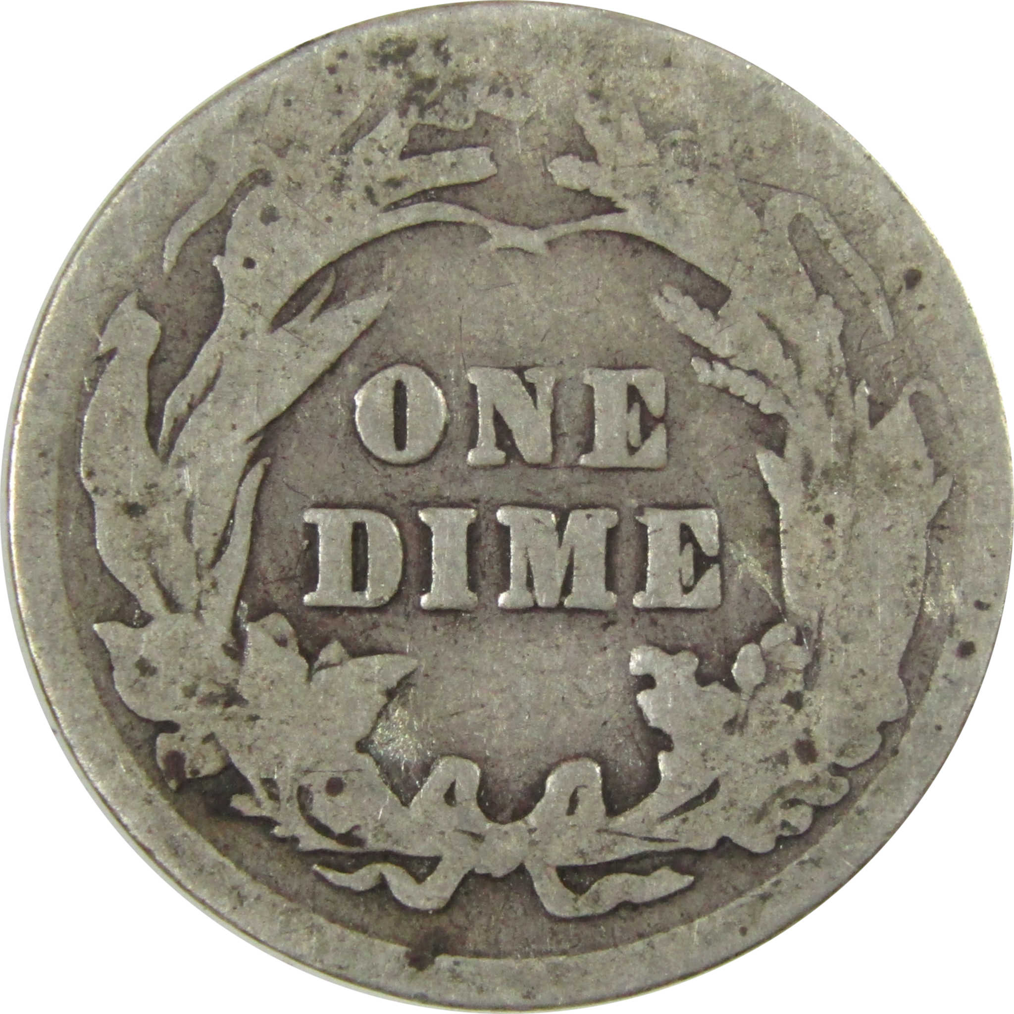 1902 Barber Silver Dime AG About Good 10c Coin Collectible SKU:CP721
