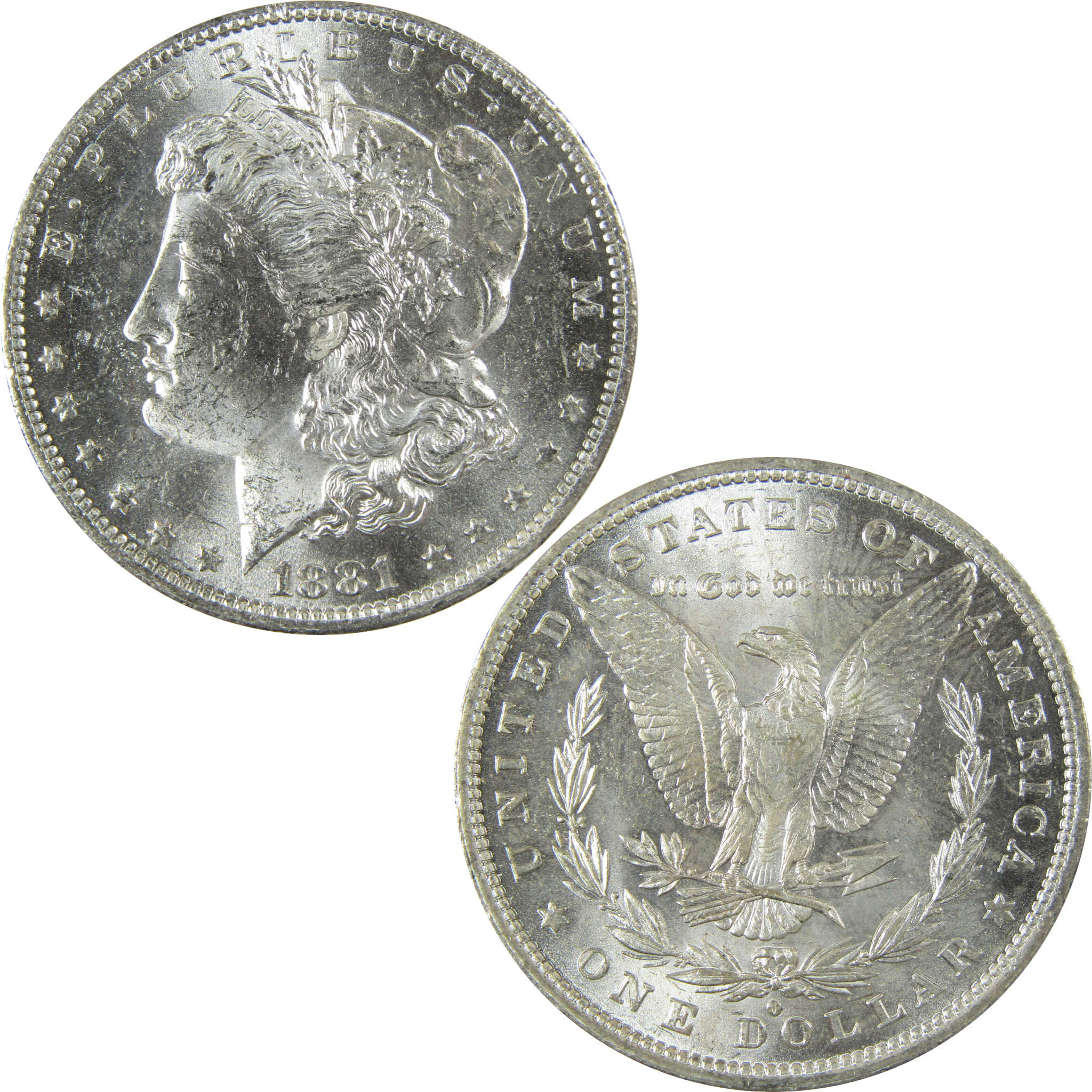 1881 O Morgan Silver Dollar Uncirculated Mint State $1 Coin SKU:I27710
