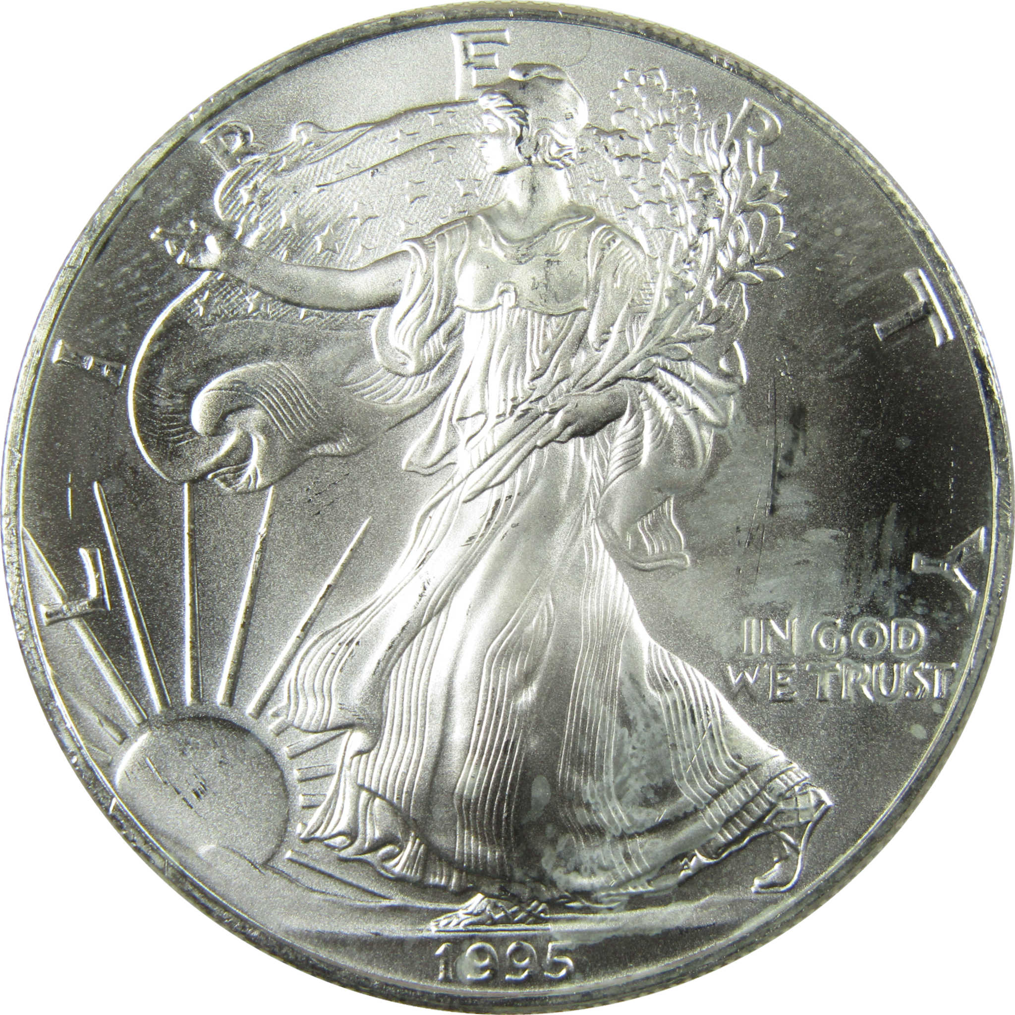 1995 American Silver Eagle Uncirculated Mint State $1 Coin SKU:CP1523