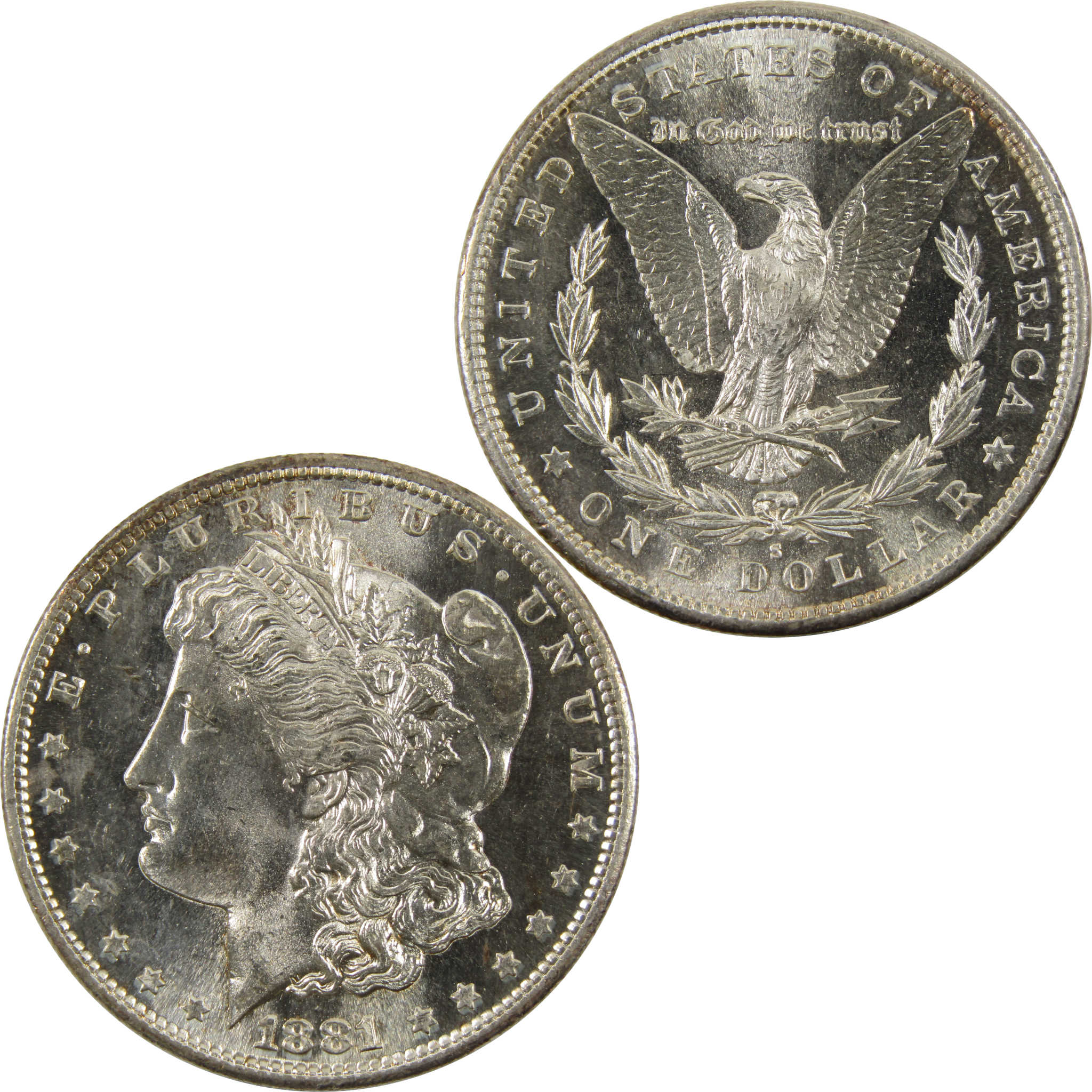 1881 S Morgan Dollar Very Choice BU 90% Silver $1 Coin SKU:I9605 - Morgan coin - Morgan silver dollar - Morgan silver dollar for sale - Profile Coins &amp; Collectibles