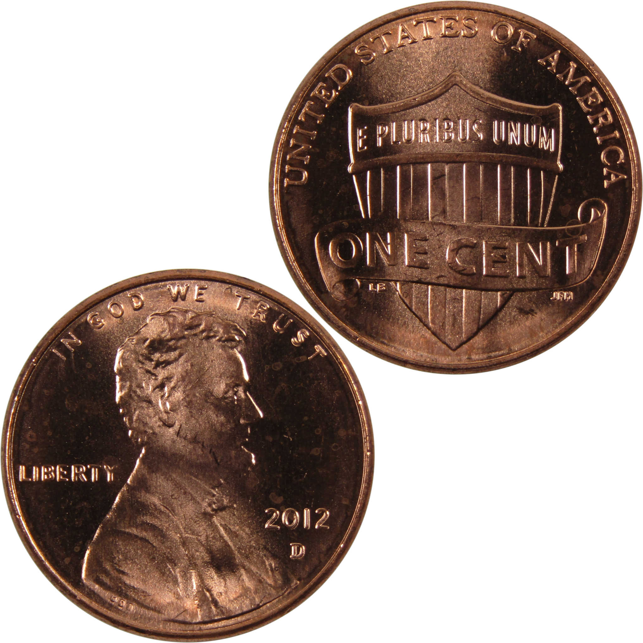 2012 D Lincoln Shield Cent BU Uncirculated Penny 1c Coin