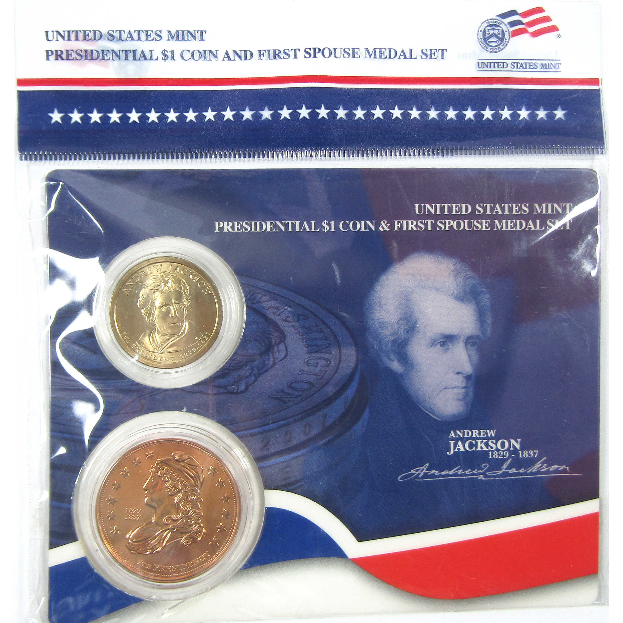 2008 Andrew Jackson First Spouse 2 Piece Set Unc SKU:CPC8975