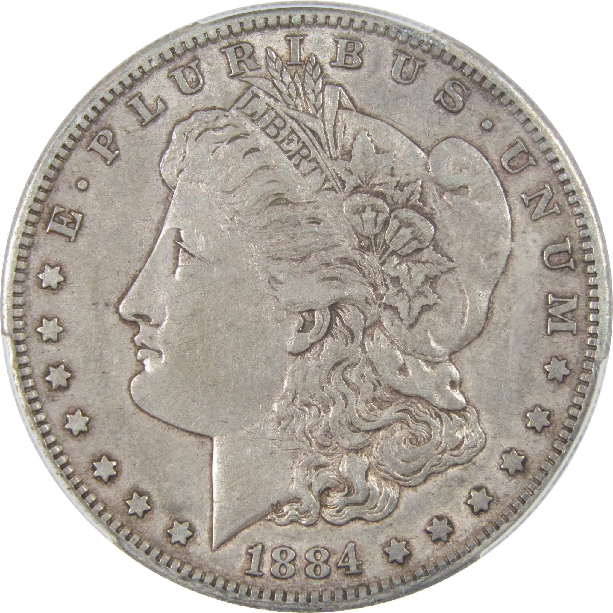 1884 S Morgan Dollar AU 50 PCGS Silver $1 Coin SKU:I12823 - Morgan coin - Morgan silver dollar - Morgan silver dollar for sale - Profile Coins &amp; Collectibles