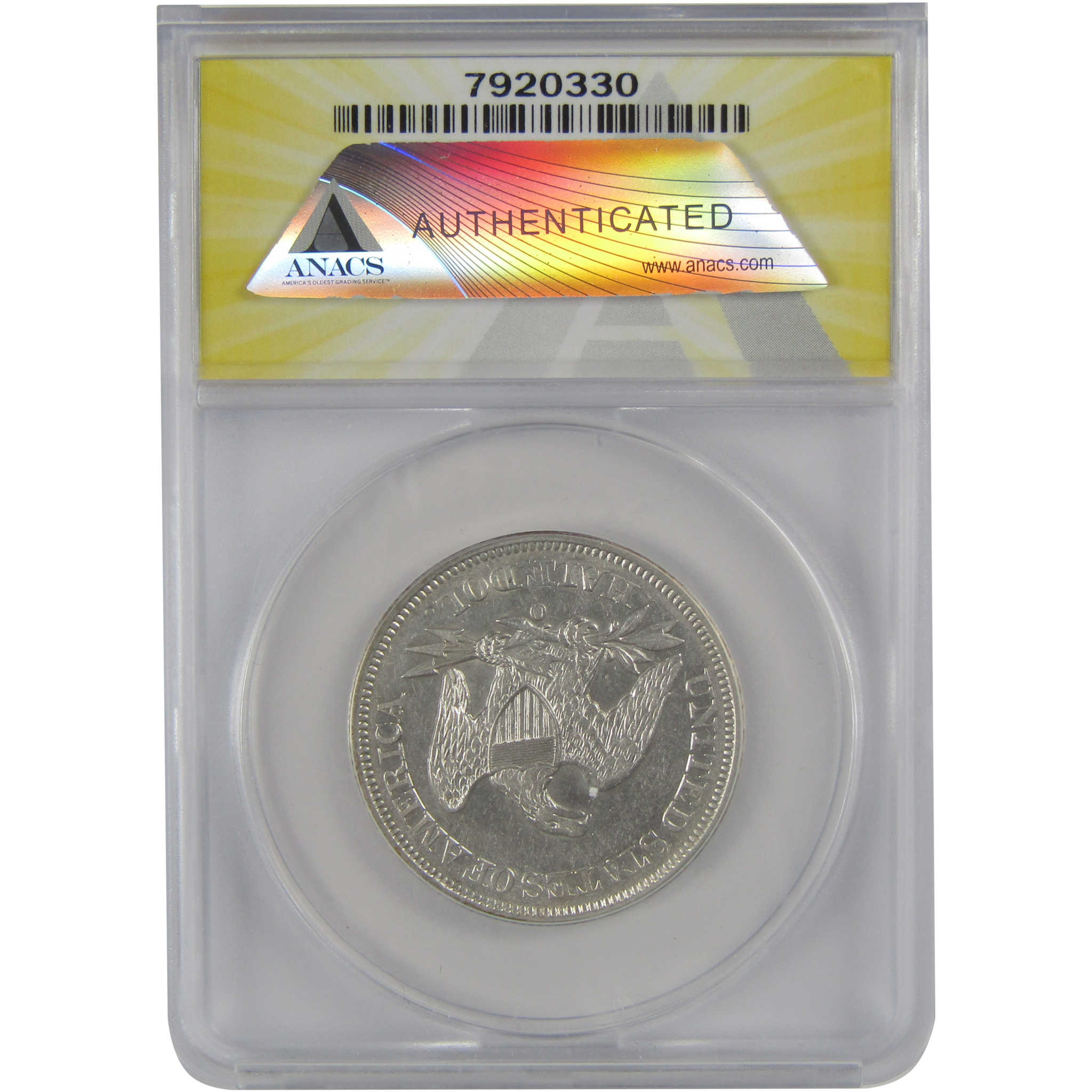 1858 O Seated Liberty Half Dollar AU 53 Details ANACS Silver SKU:CP161